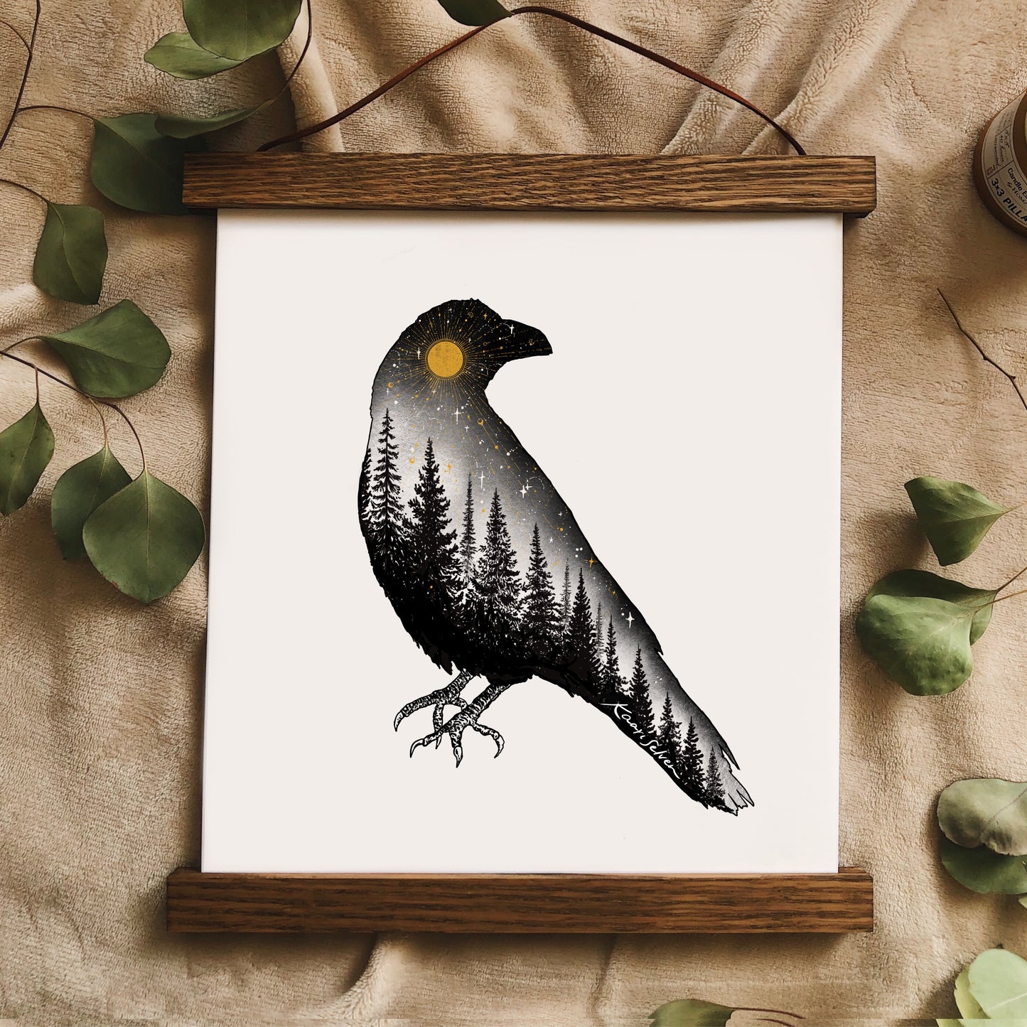Forested Bird Art Print