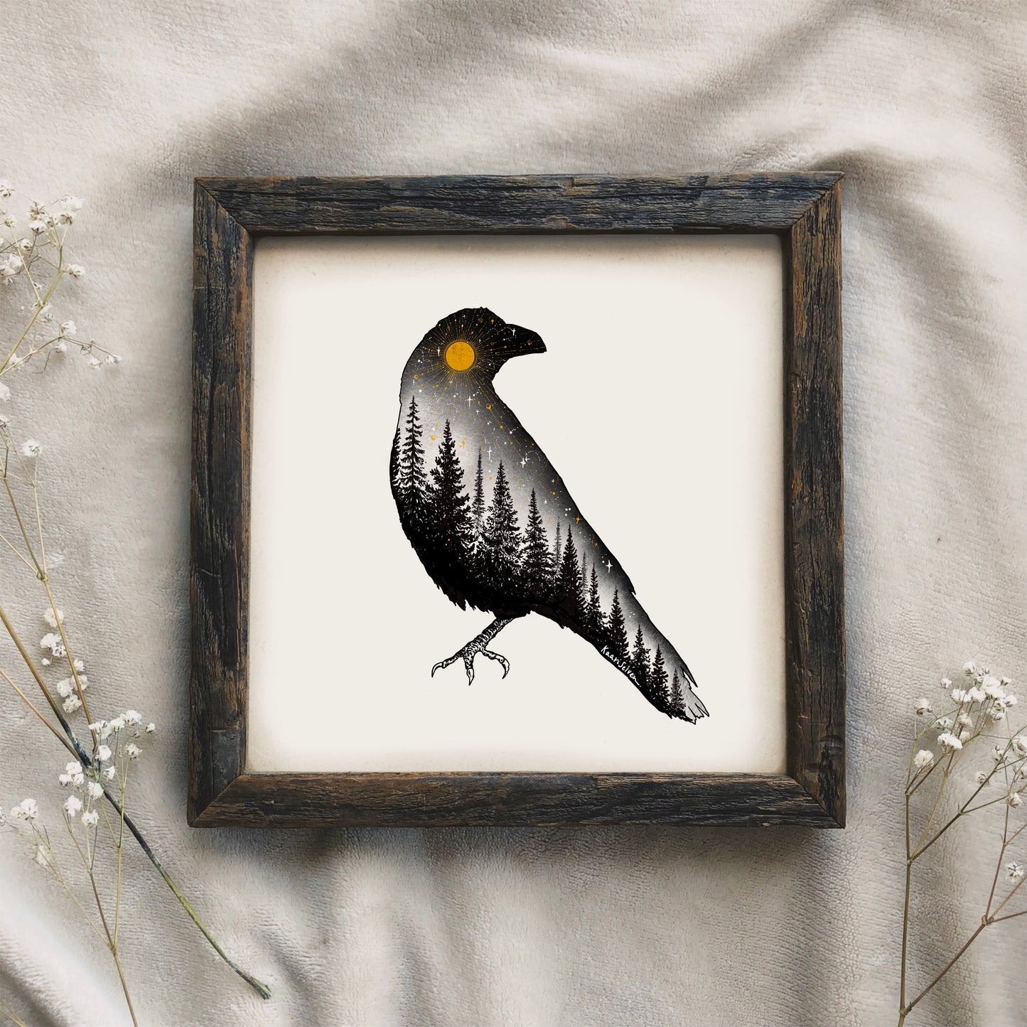 Forested Bird Art Print