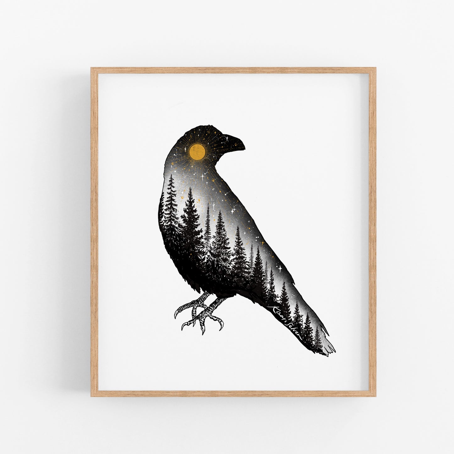 Forested Bird Art Print