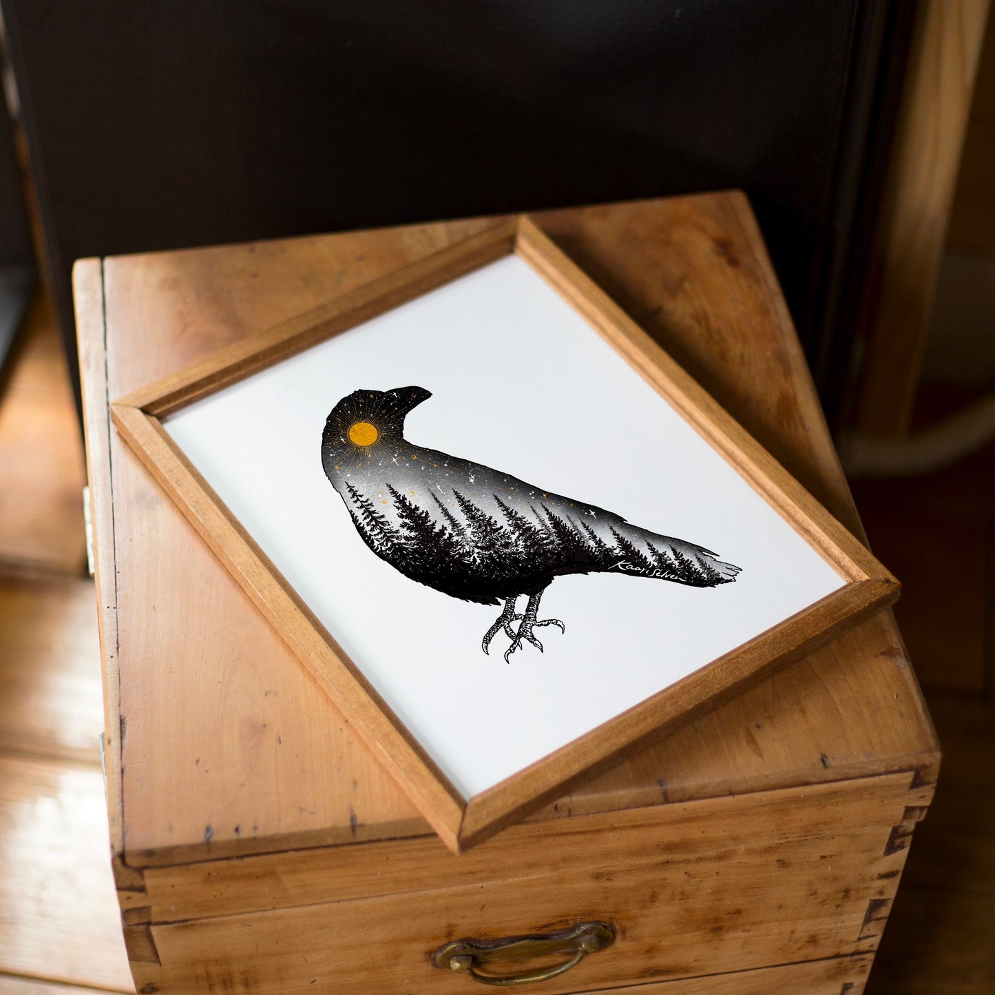 Forested Bird Art Print