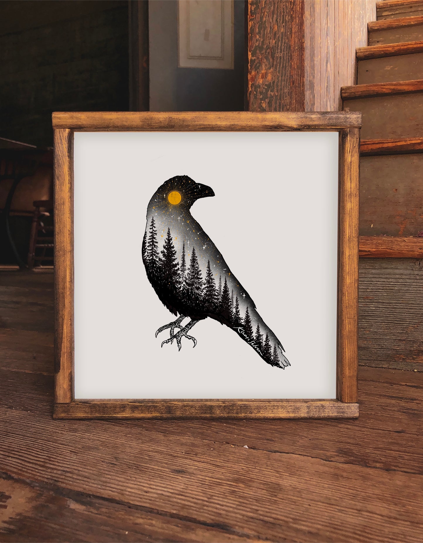 Forested Bird Art Print