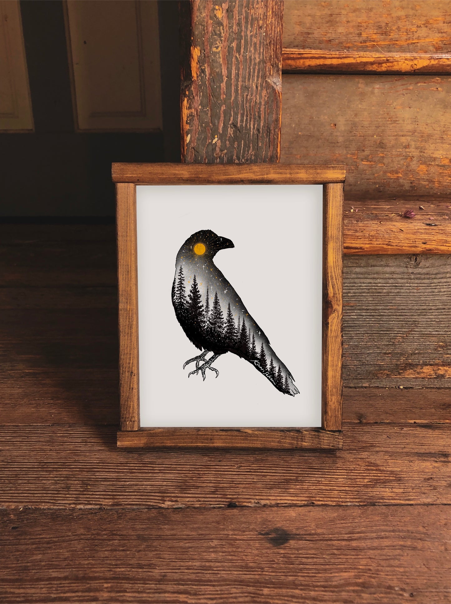 Forested Bird Art Print