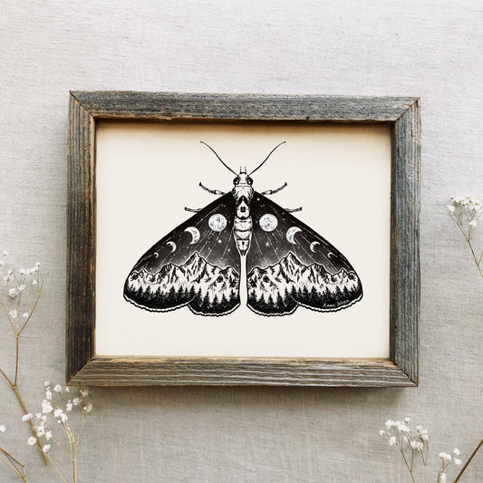 Mountain Moth Art Print
