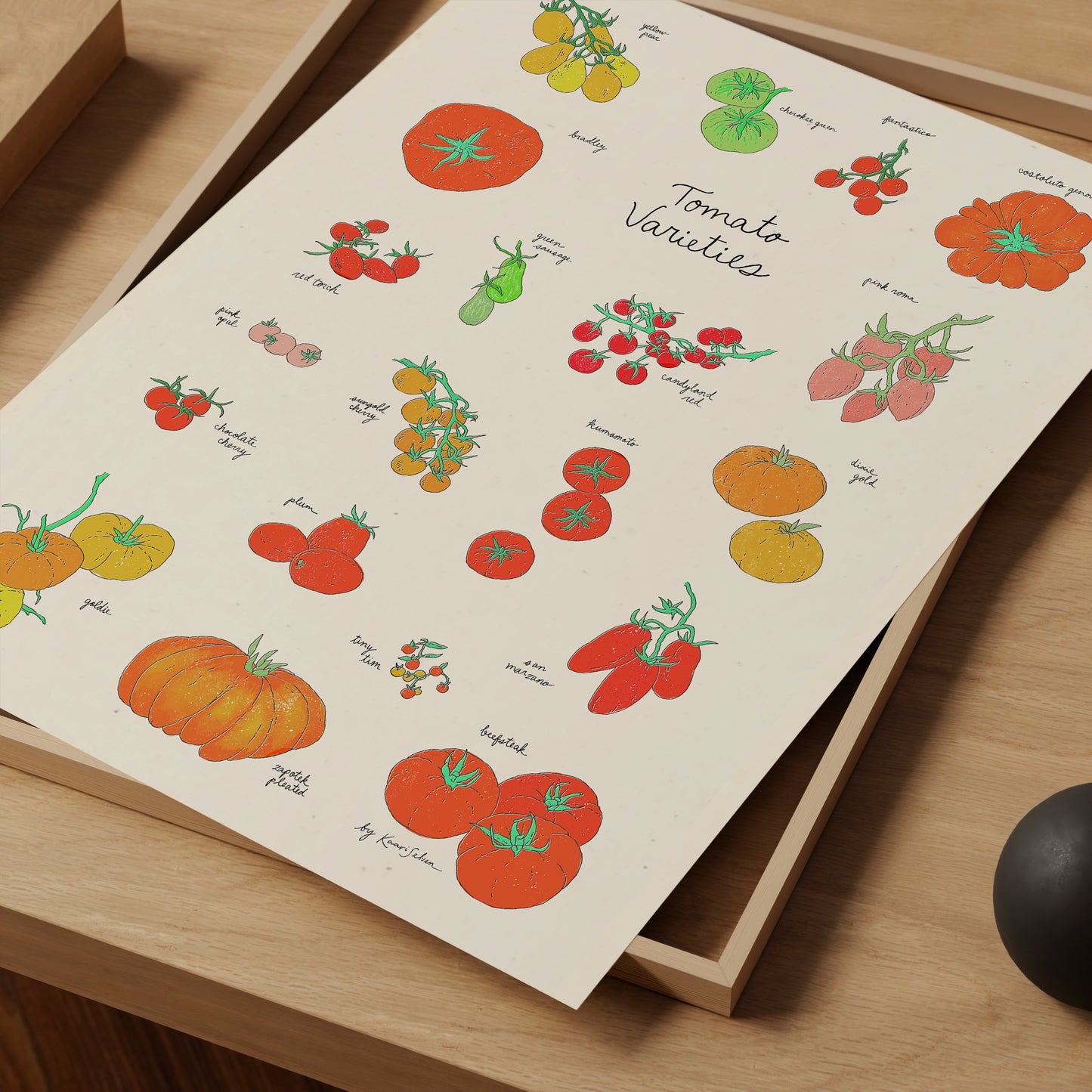 Tomato Varieties Art Print - Open Edition