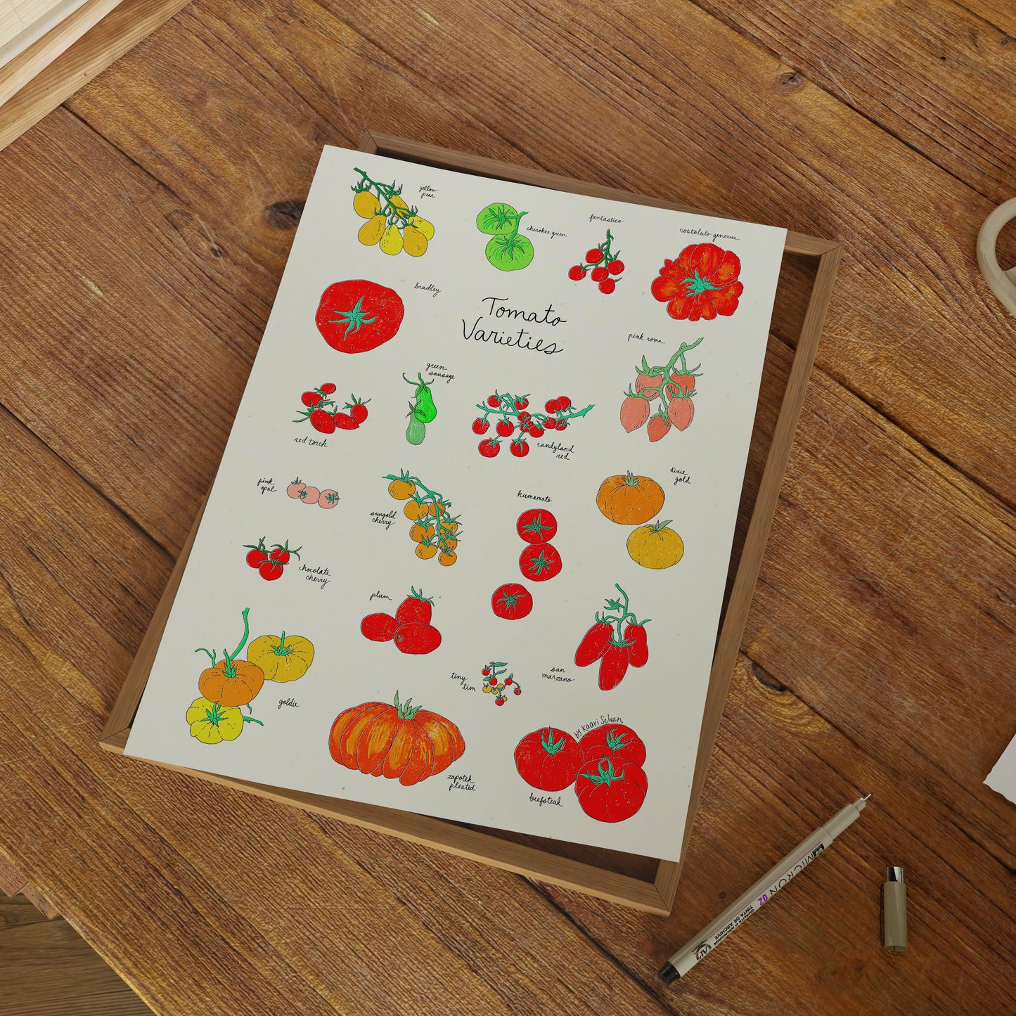 Tomato Varieties Art Print - Open Edition