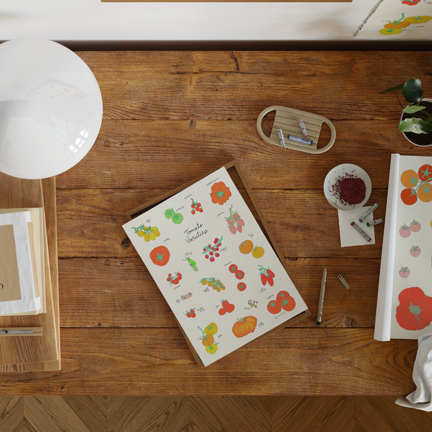 Tomato Varieties Art Print - Open Edition