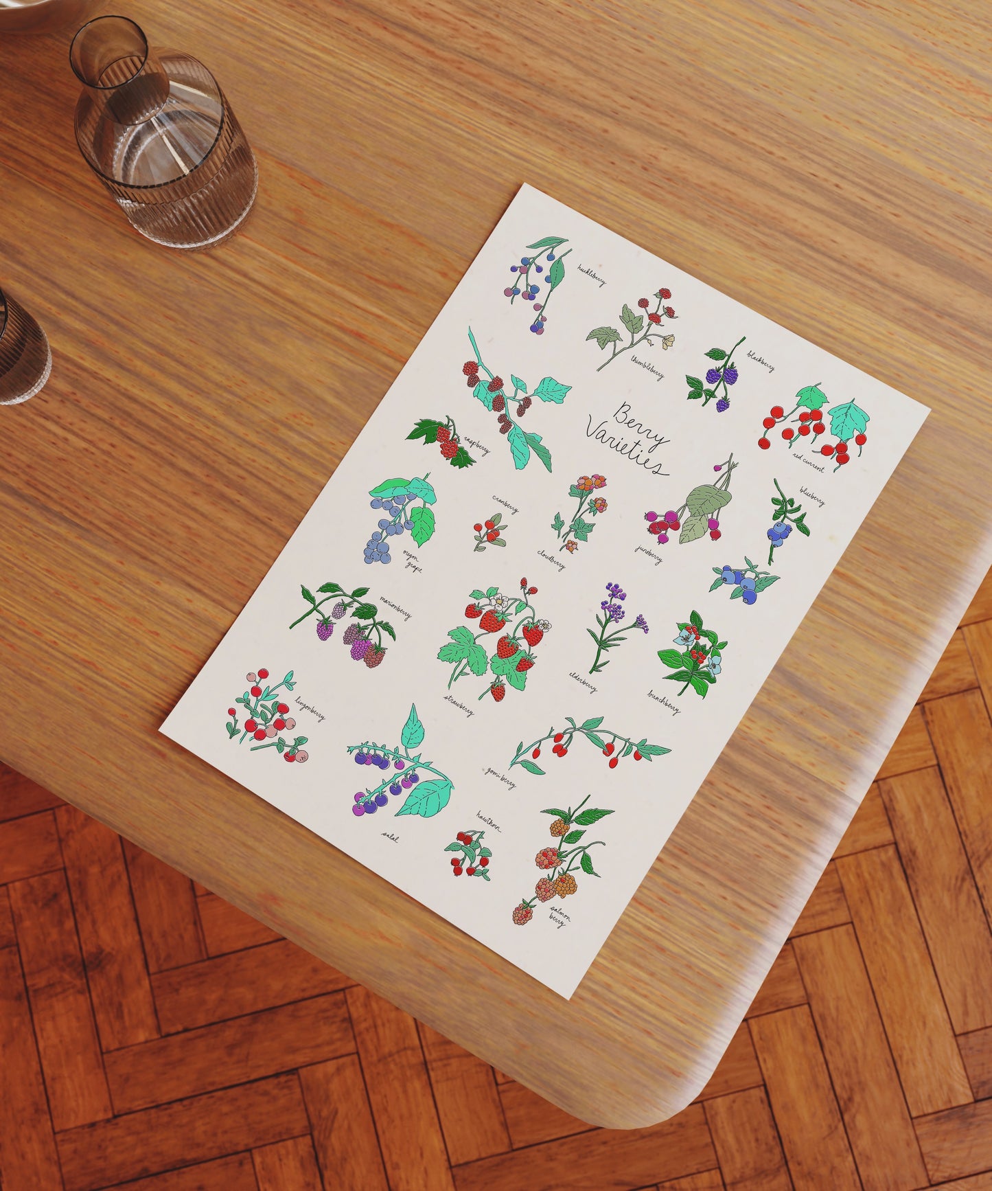 Berry Varieties Art Print