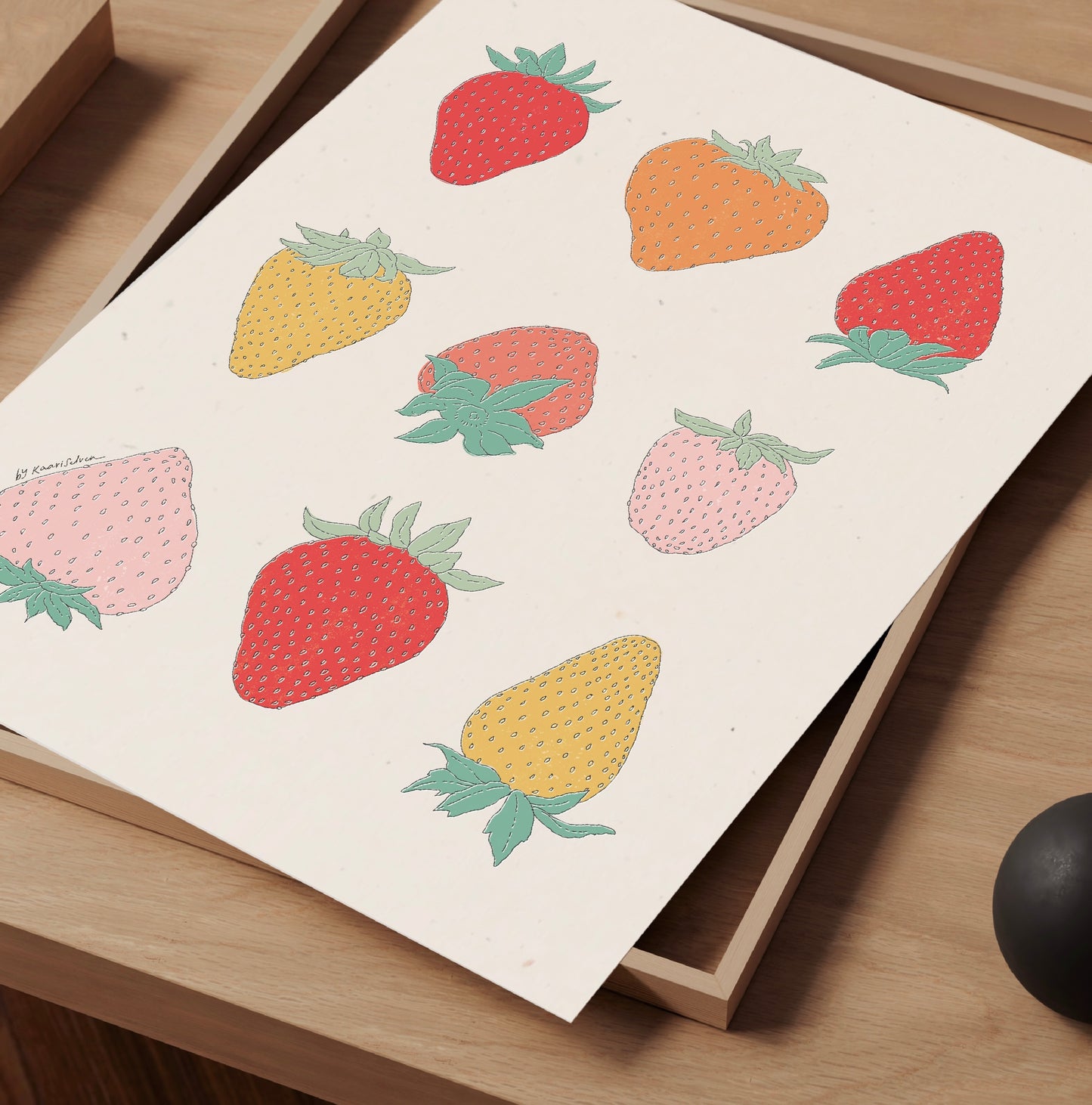 Just Strawberries Art Print