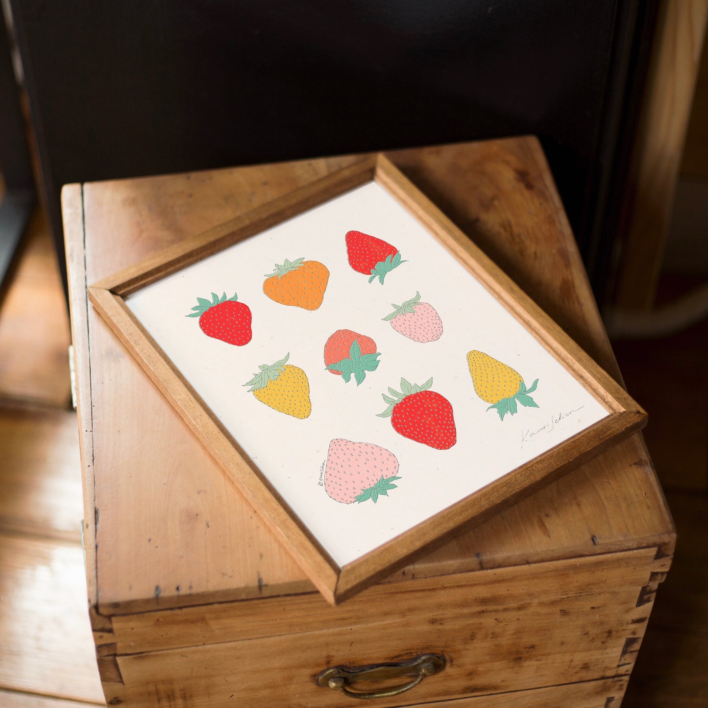 Just Strawberries Art Print