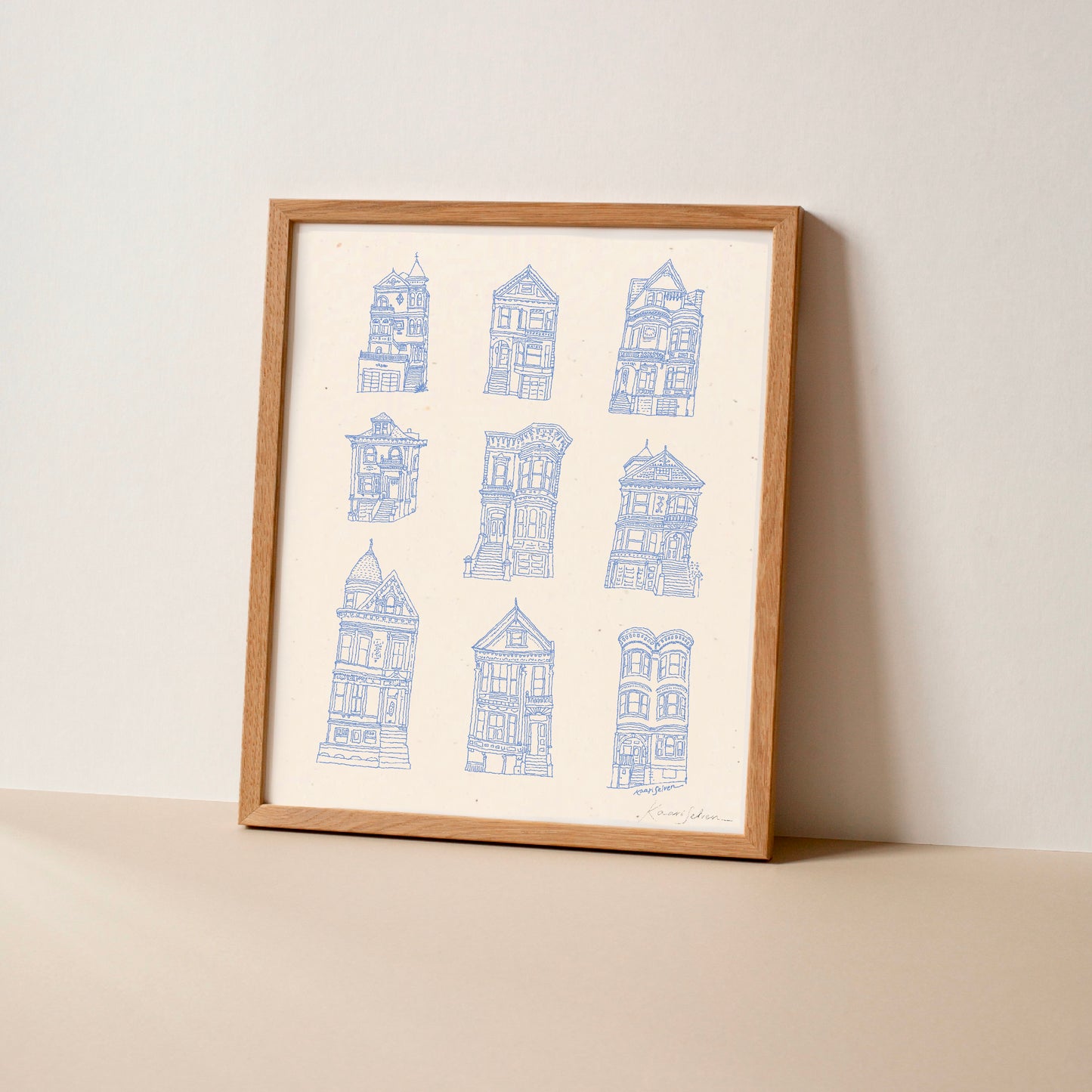 Victorian Houses Art Print