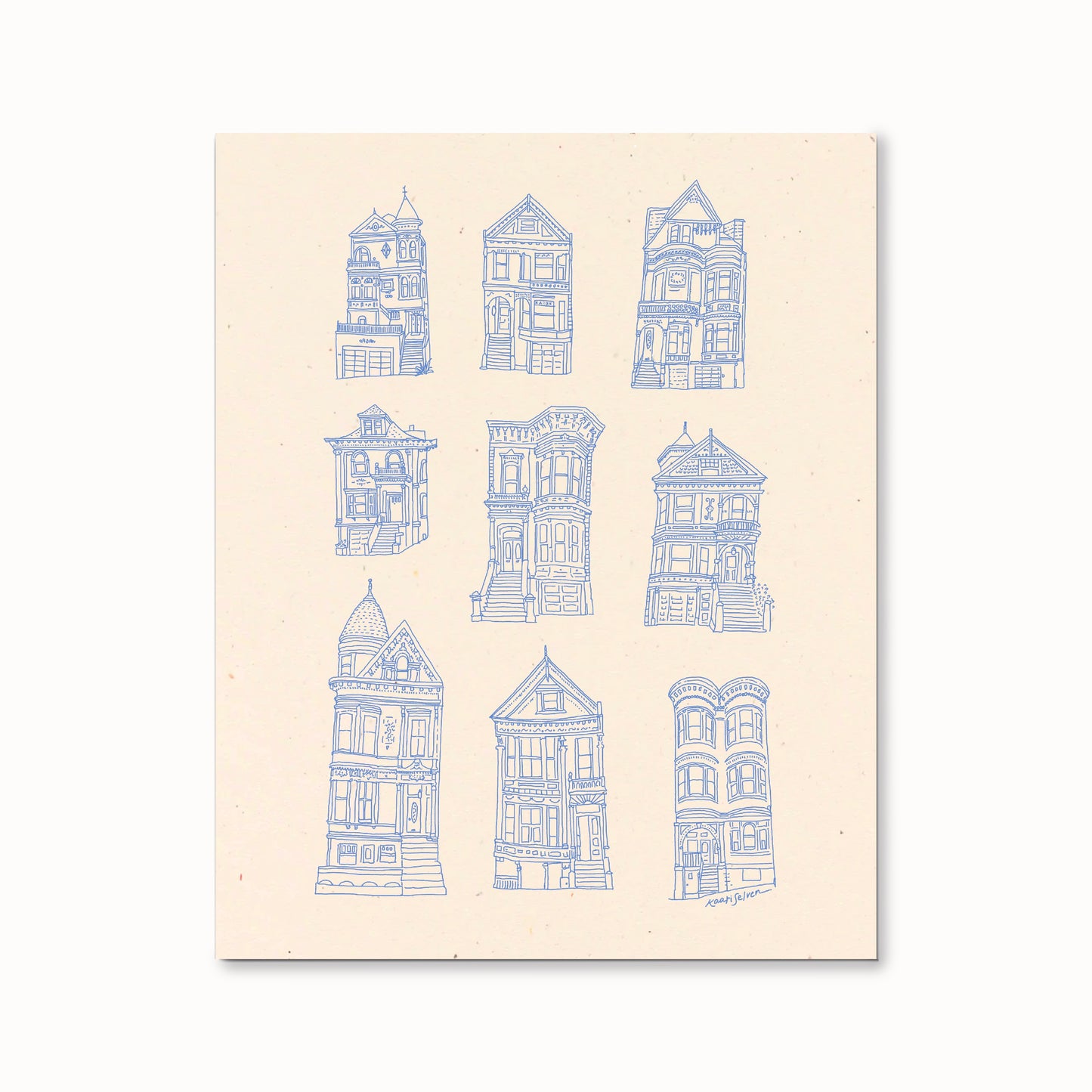 Victorian Houses Art Print