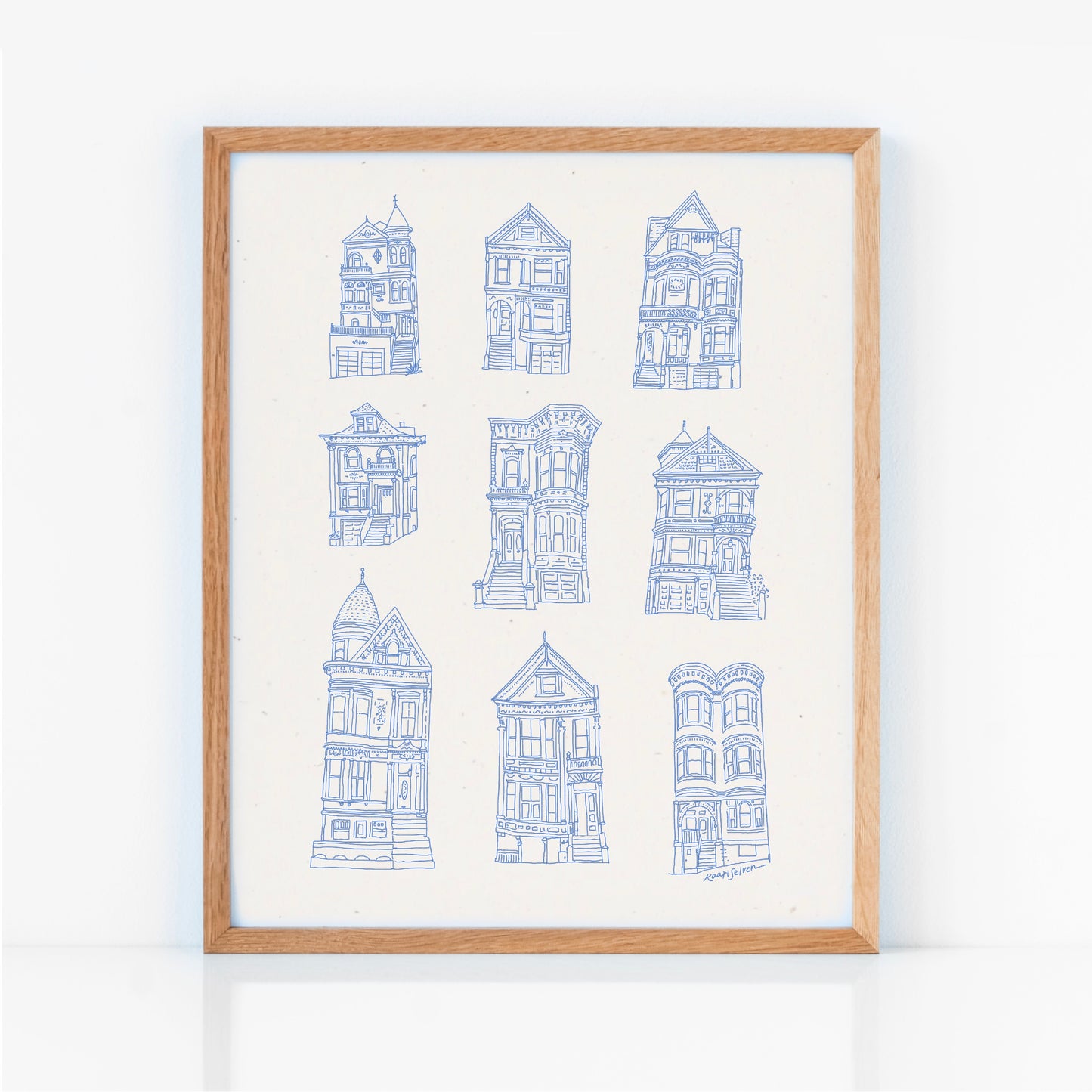 Victorian Houses Art Print