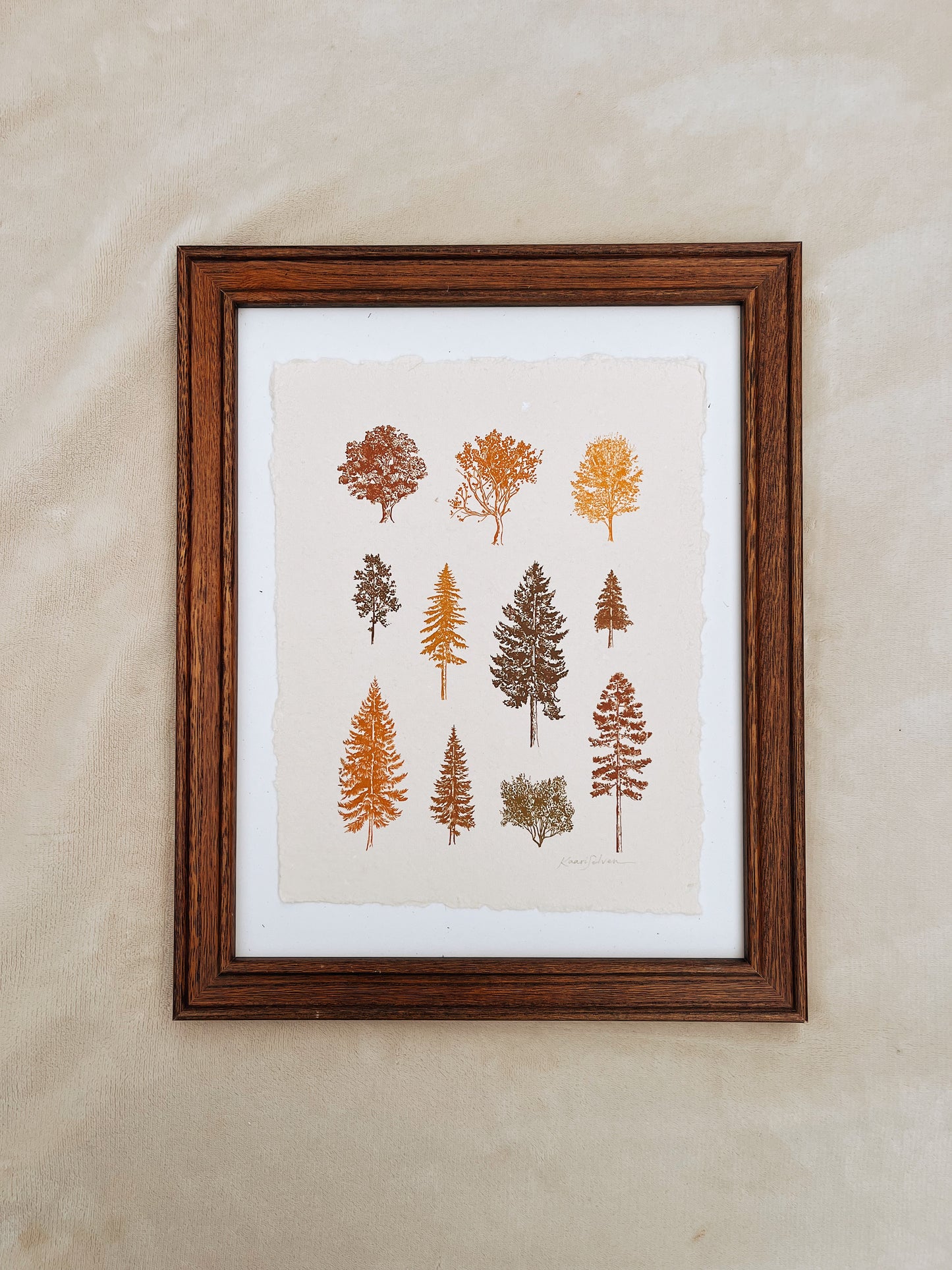 Autumn Tree Study Heirloom Art Print