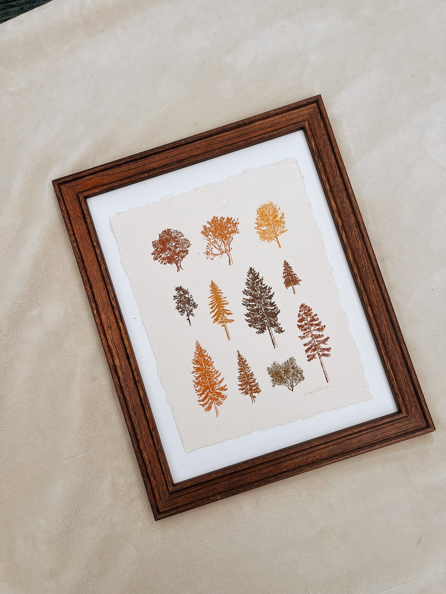 Autumn Tree Study Heirloom Art Print