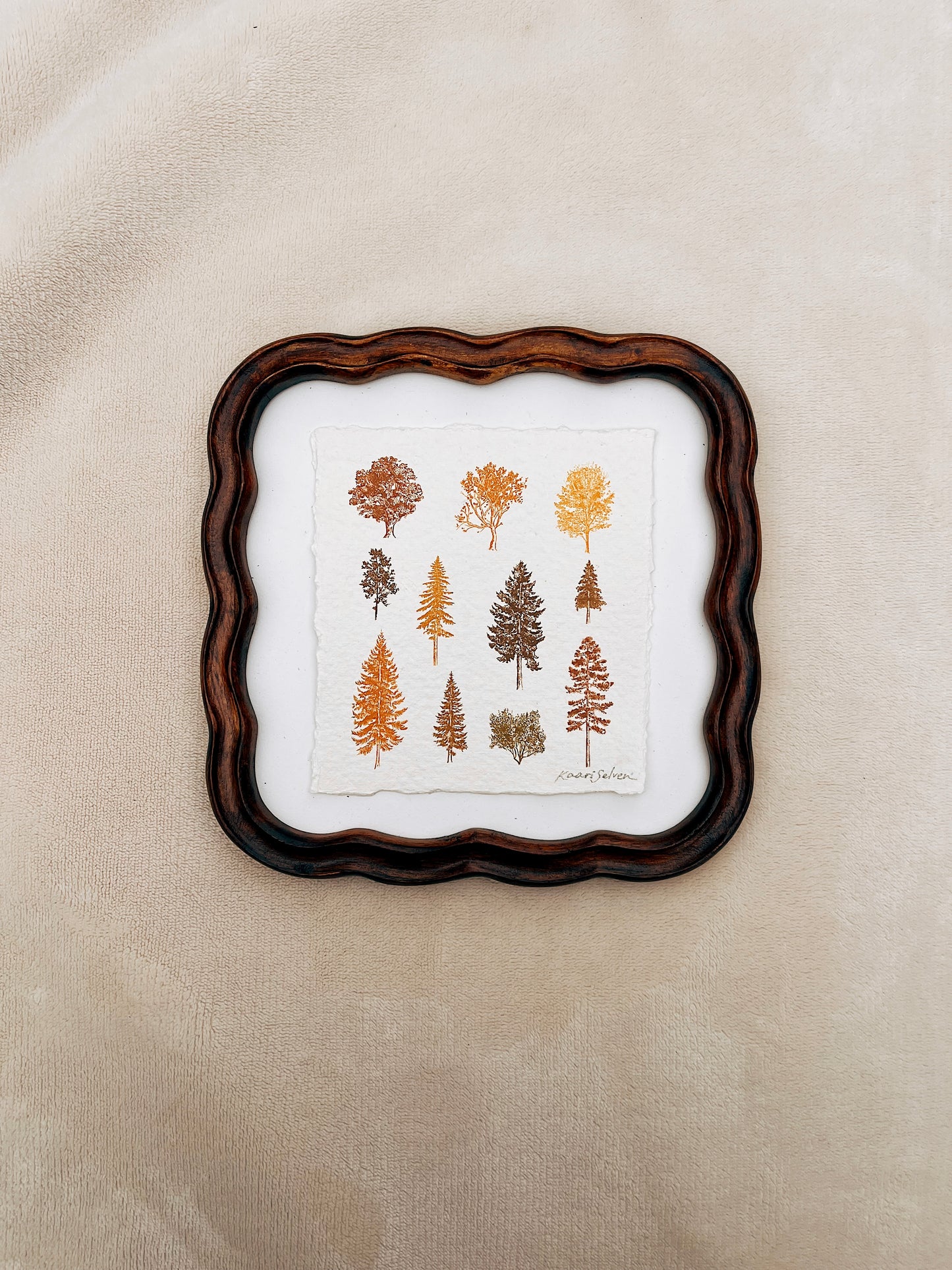 Autumn Tree Study Heirloom Art Print