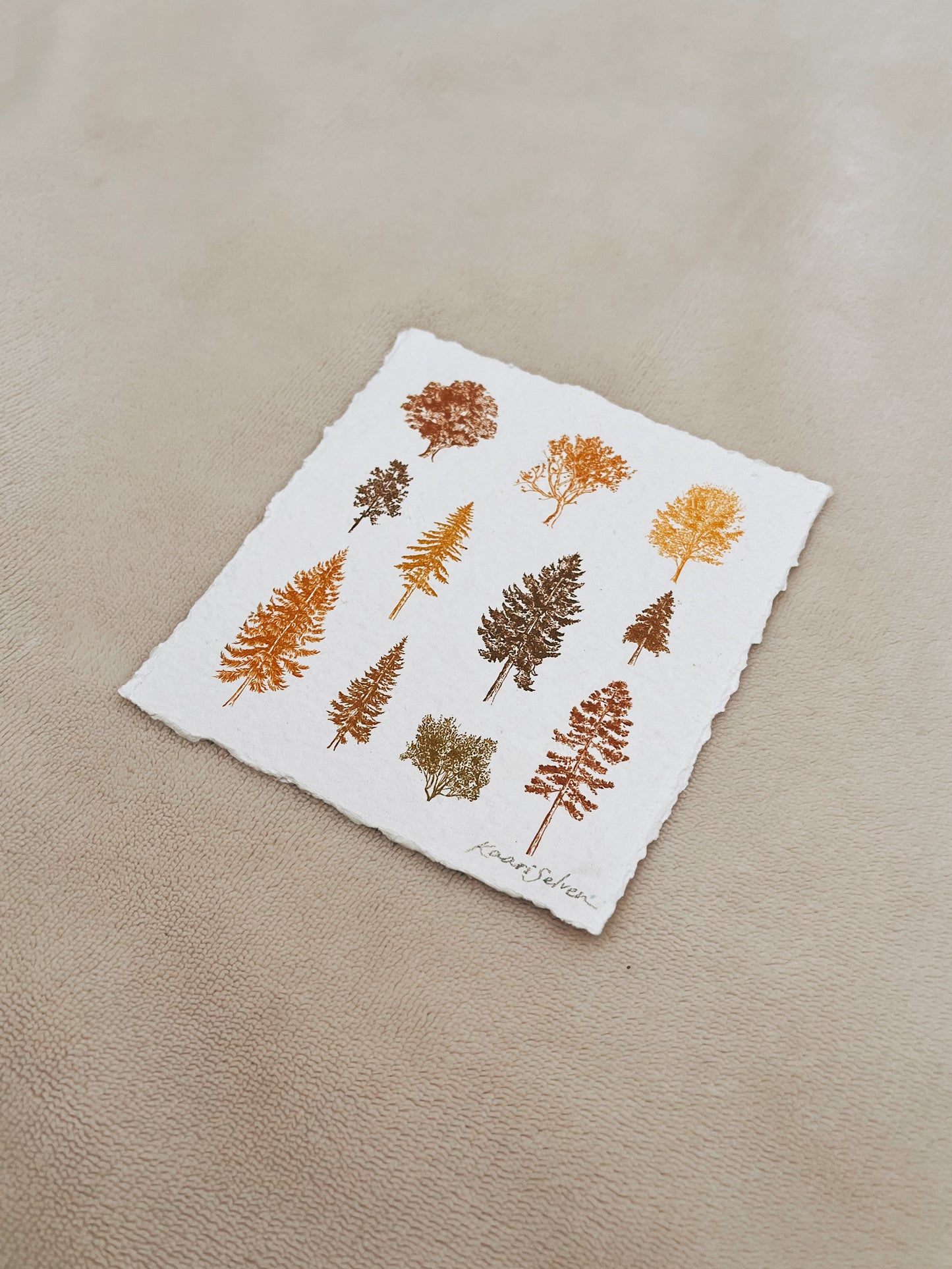 Autumn Tree Study Heirloom Art Print