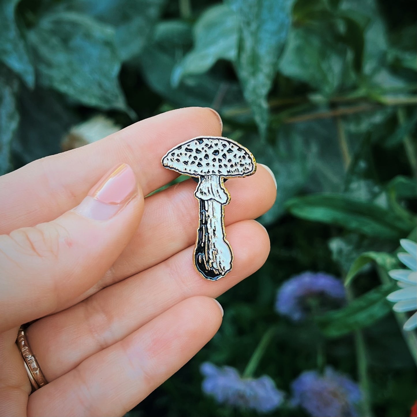 Toadstool Amanita Mushroom Pin