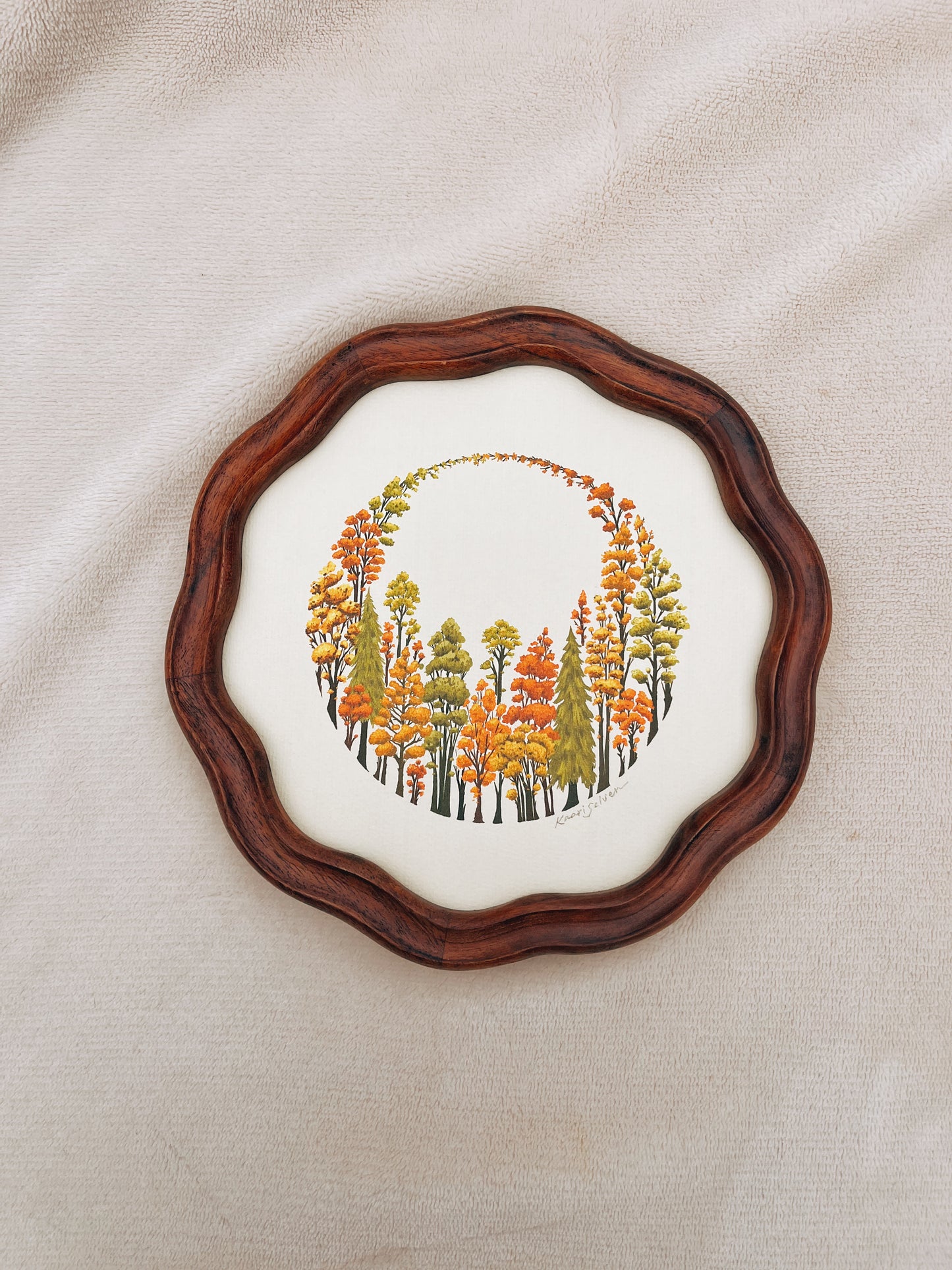 Autumn Forest Ring Heirloom Art Print