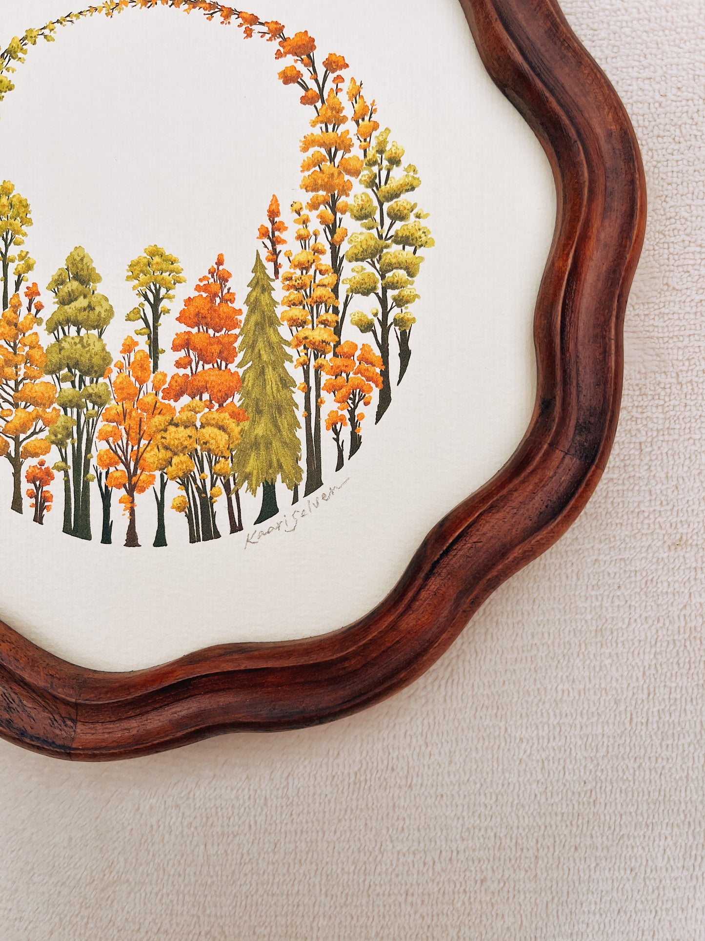 Autumn Forest Ring Heirloom Art Print