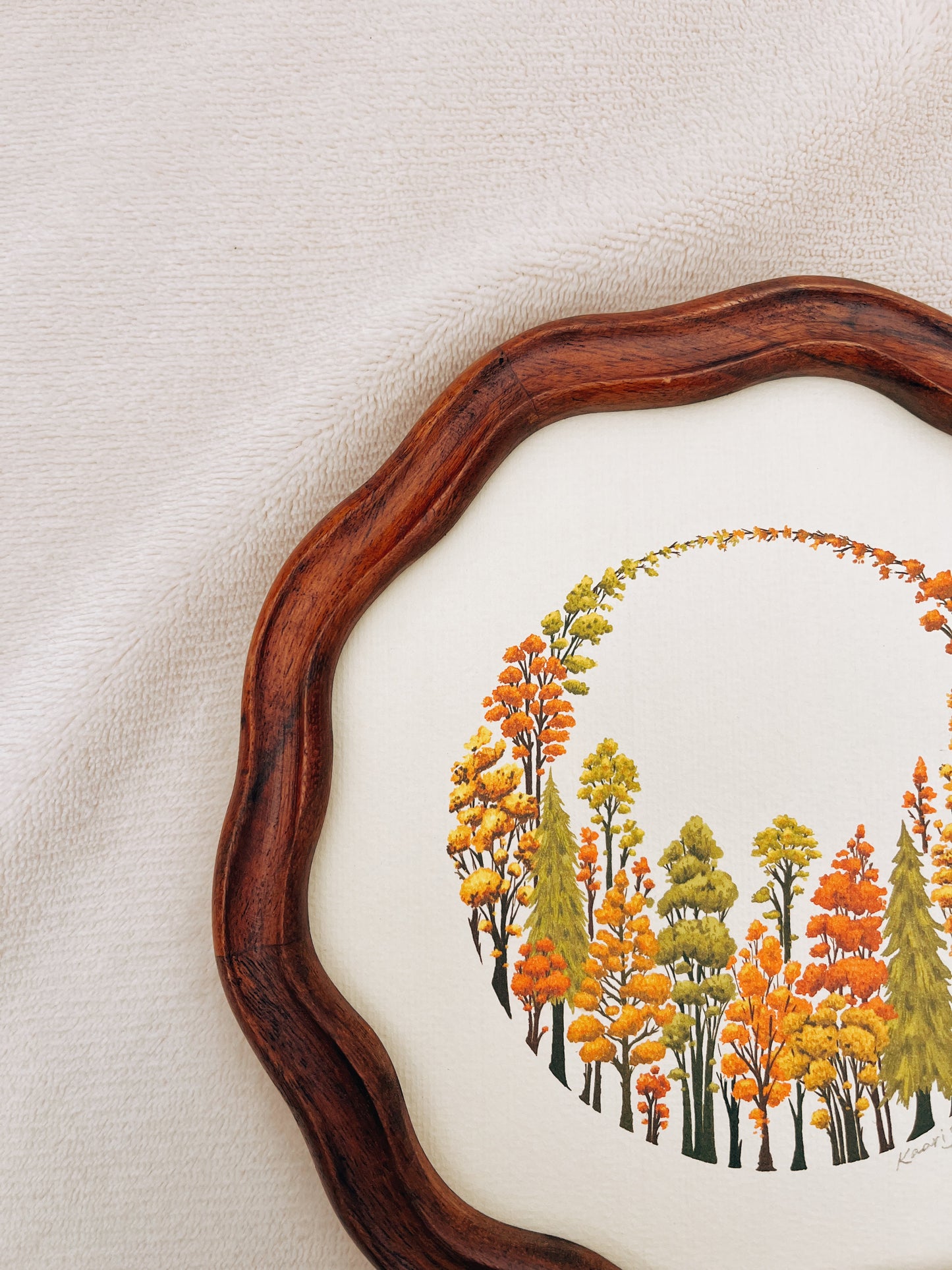 Autumn Forest Ring Heirloom Art Print