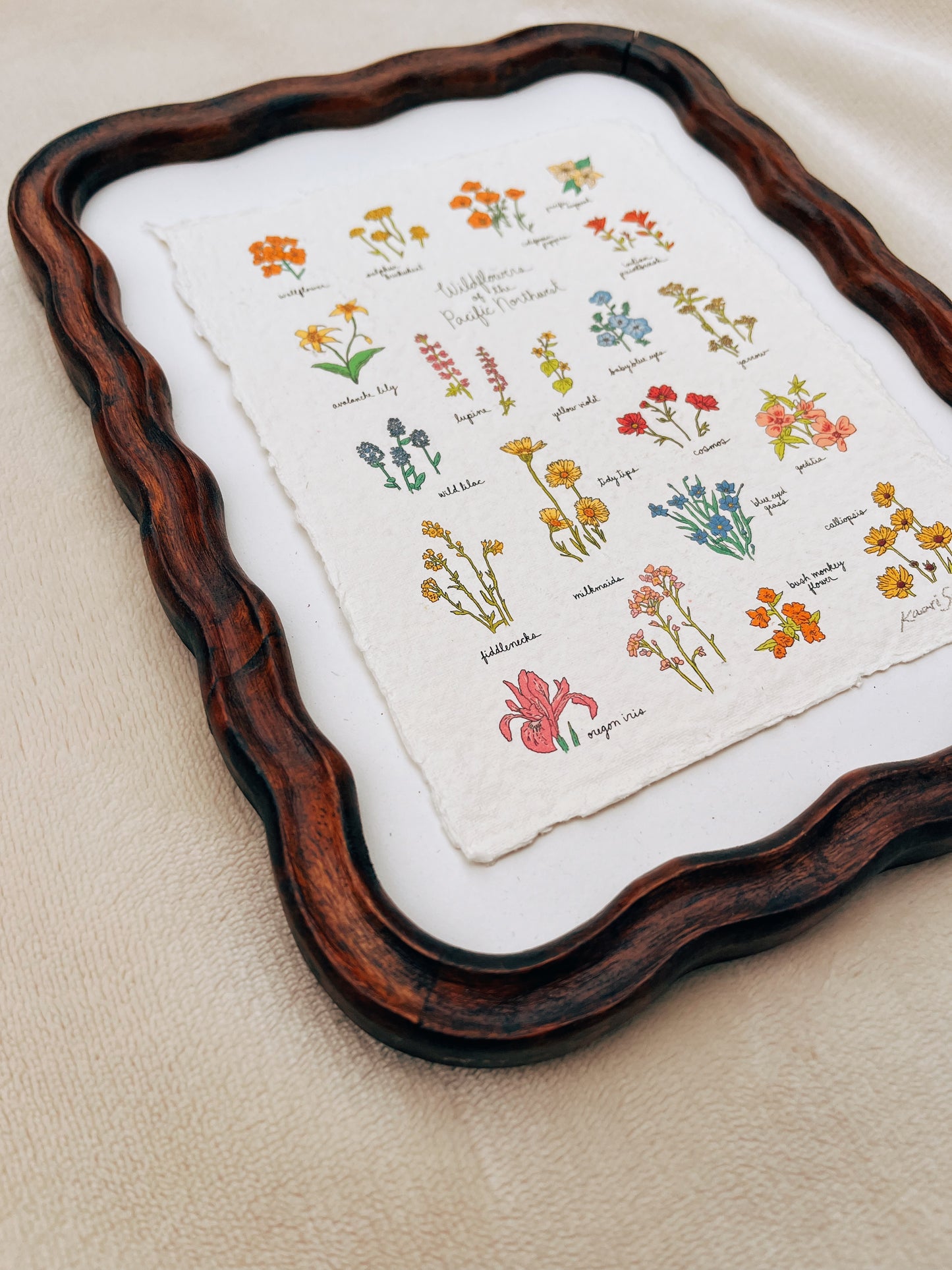 Wildflowers of the Pacific Northwest Heirloom Art Print
