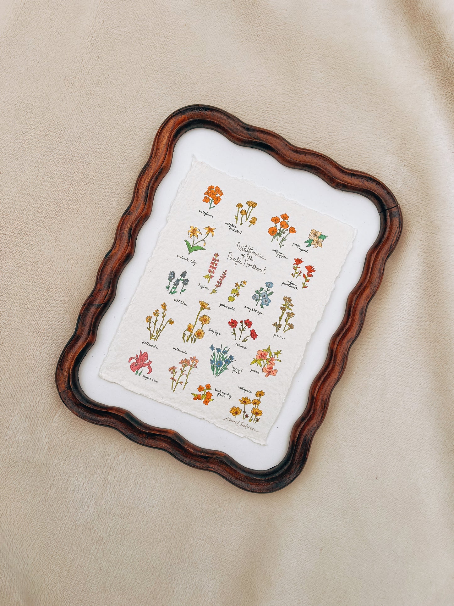 Wildflowers of the Pacific Northwest Heirloom Art Print