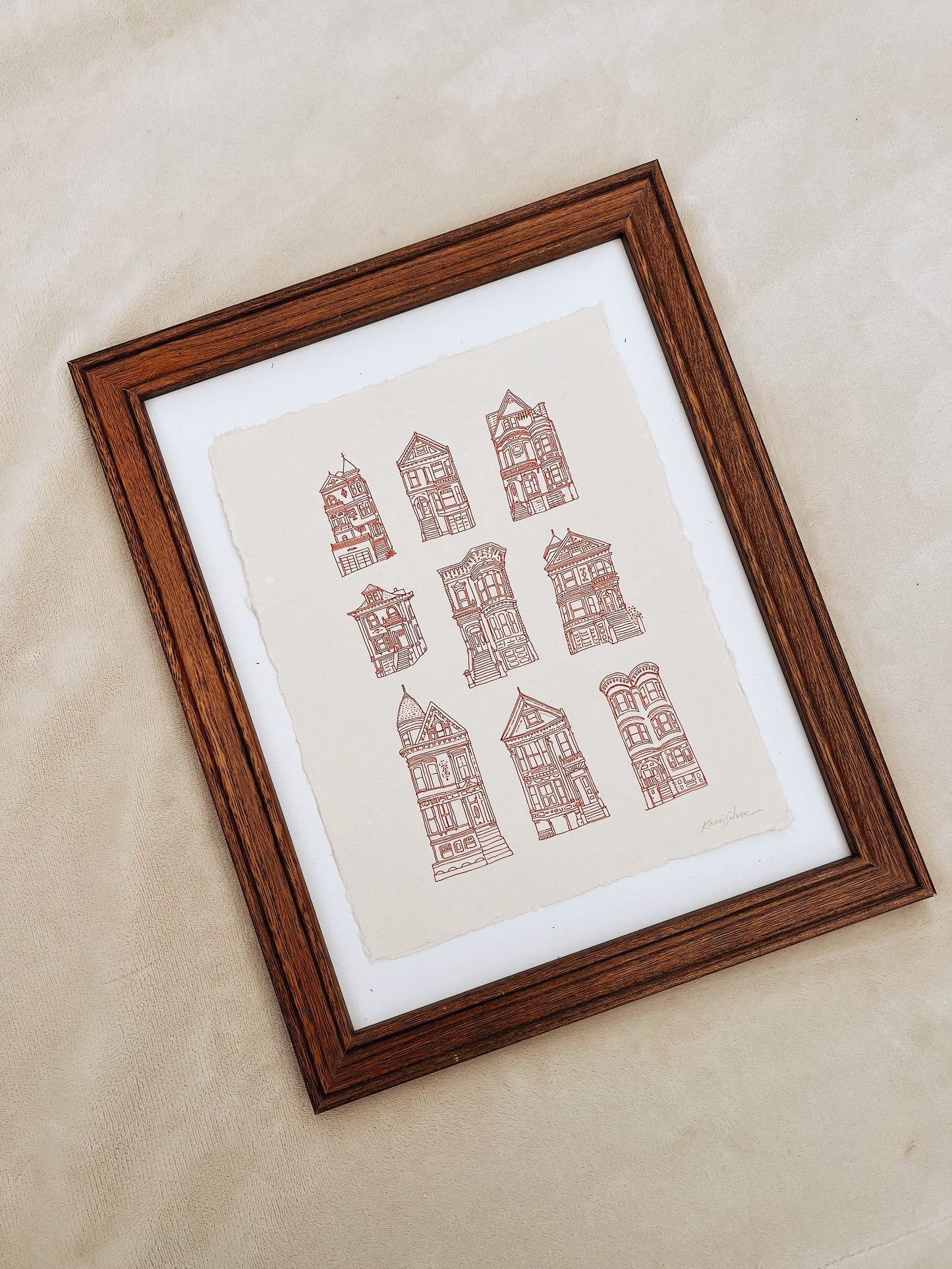 Victorian Houses of San Francisco Heirloom Art Print