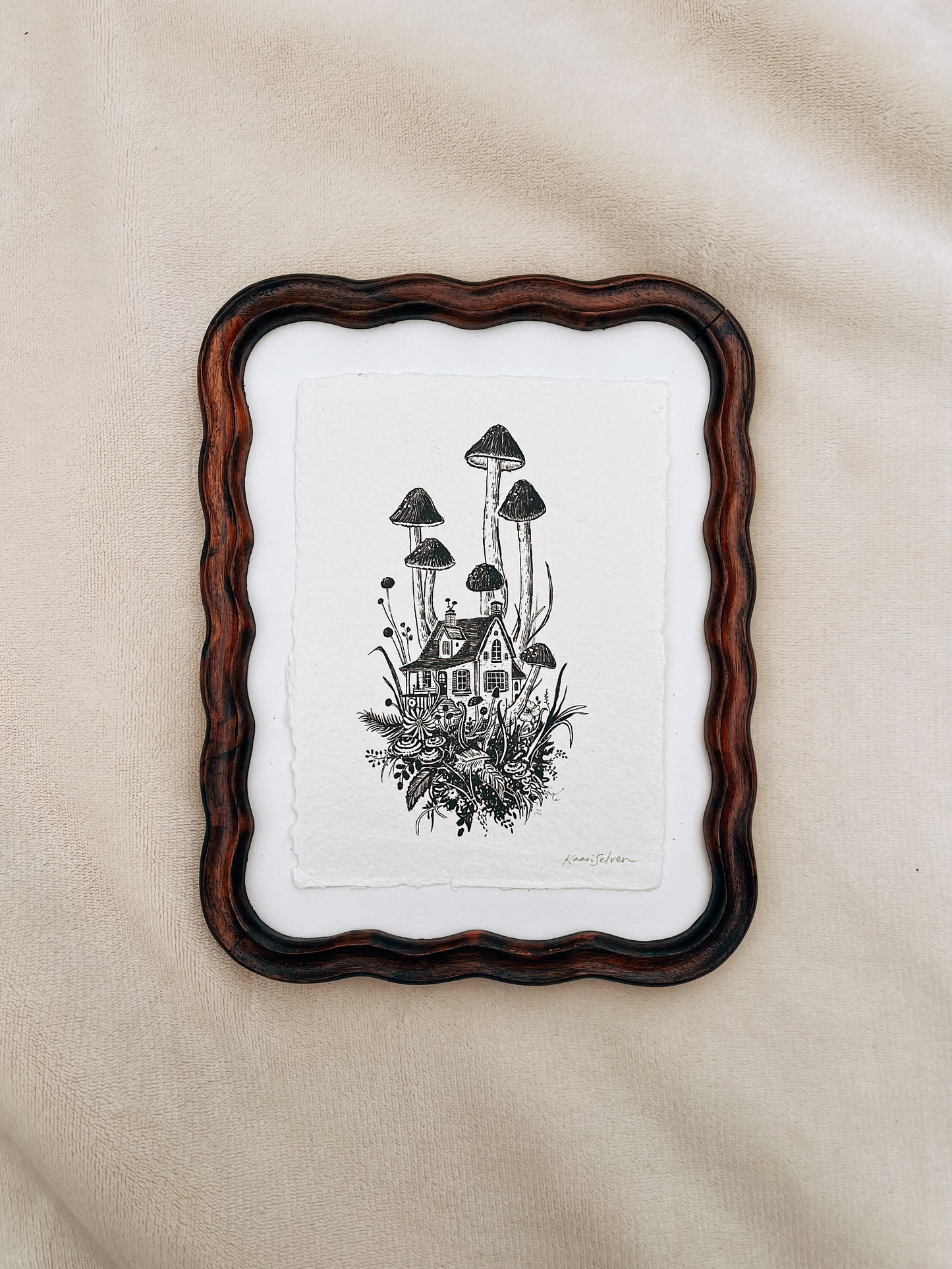 Mushroom House IV Heirloom Art Print