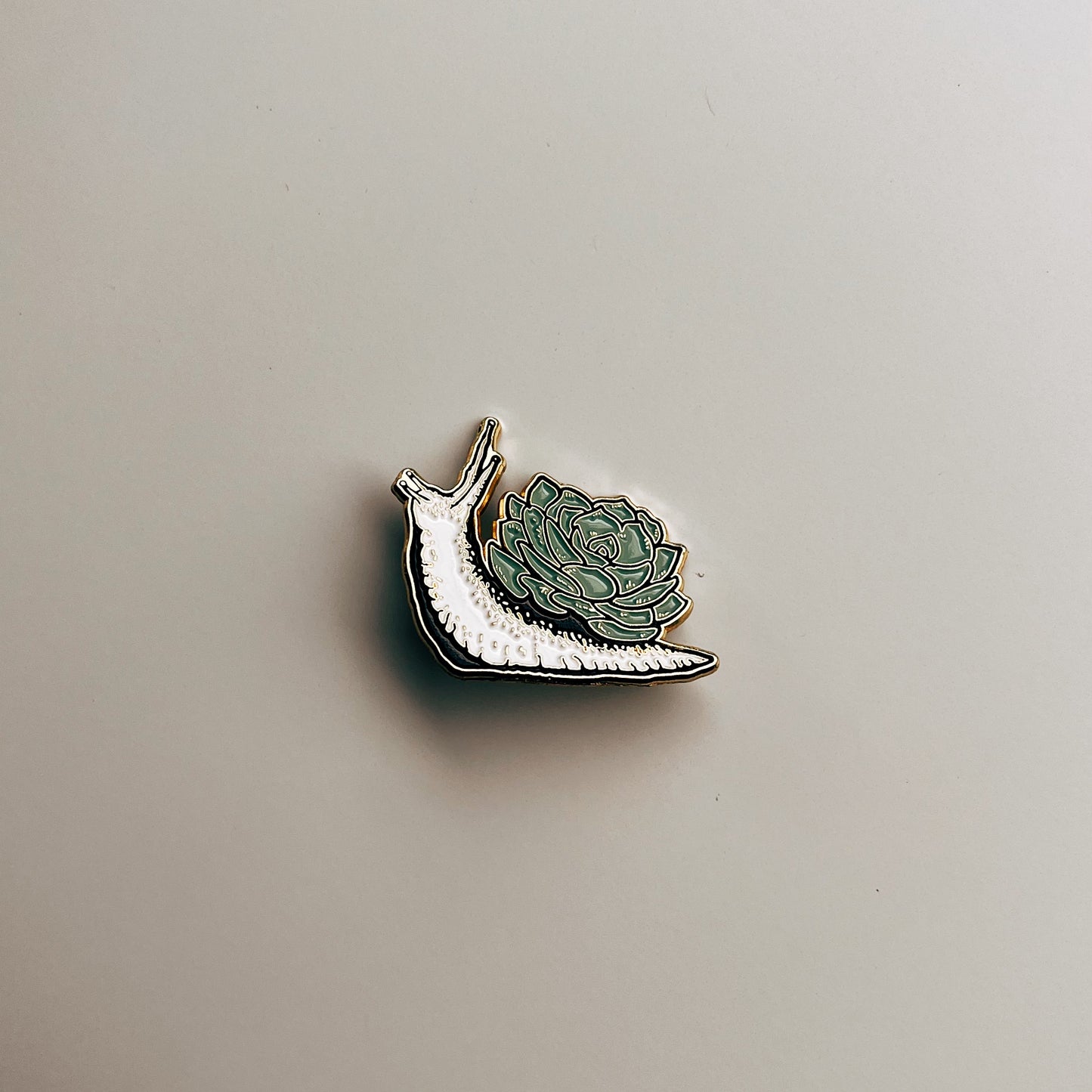 Succulent Snail Pin