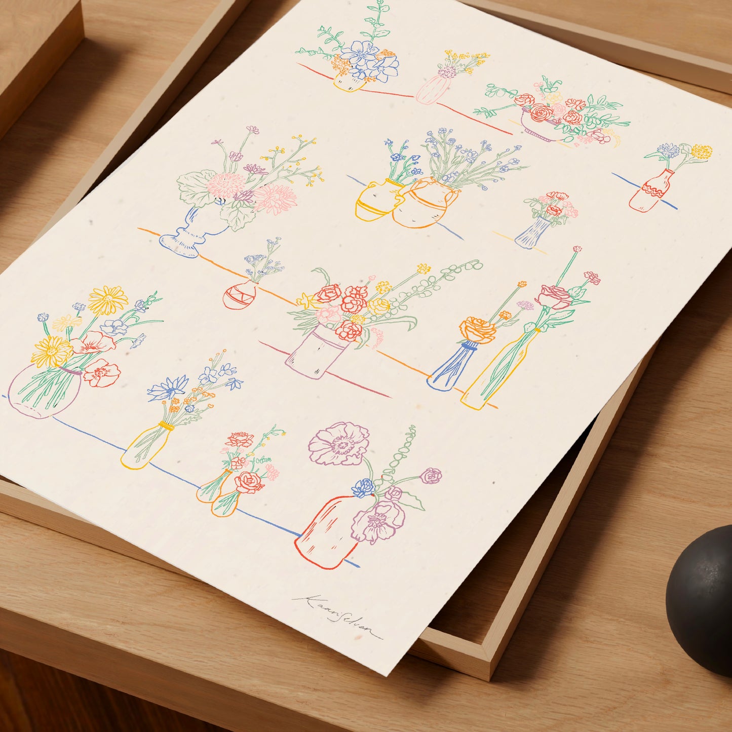 A Multitude of Vases Art Print