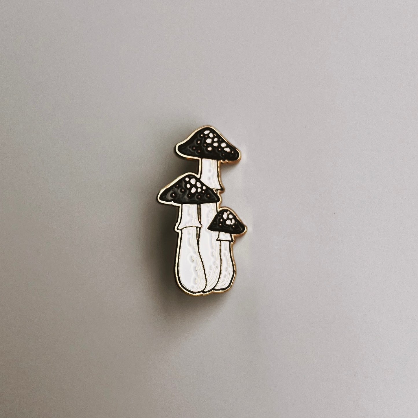 Inkcap Mushroom Pin