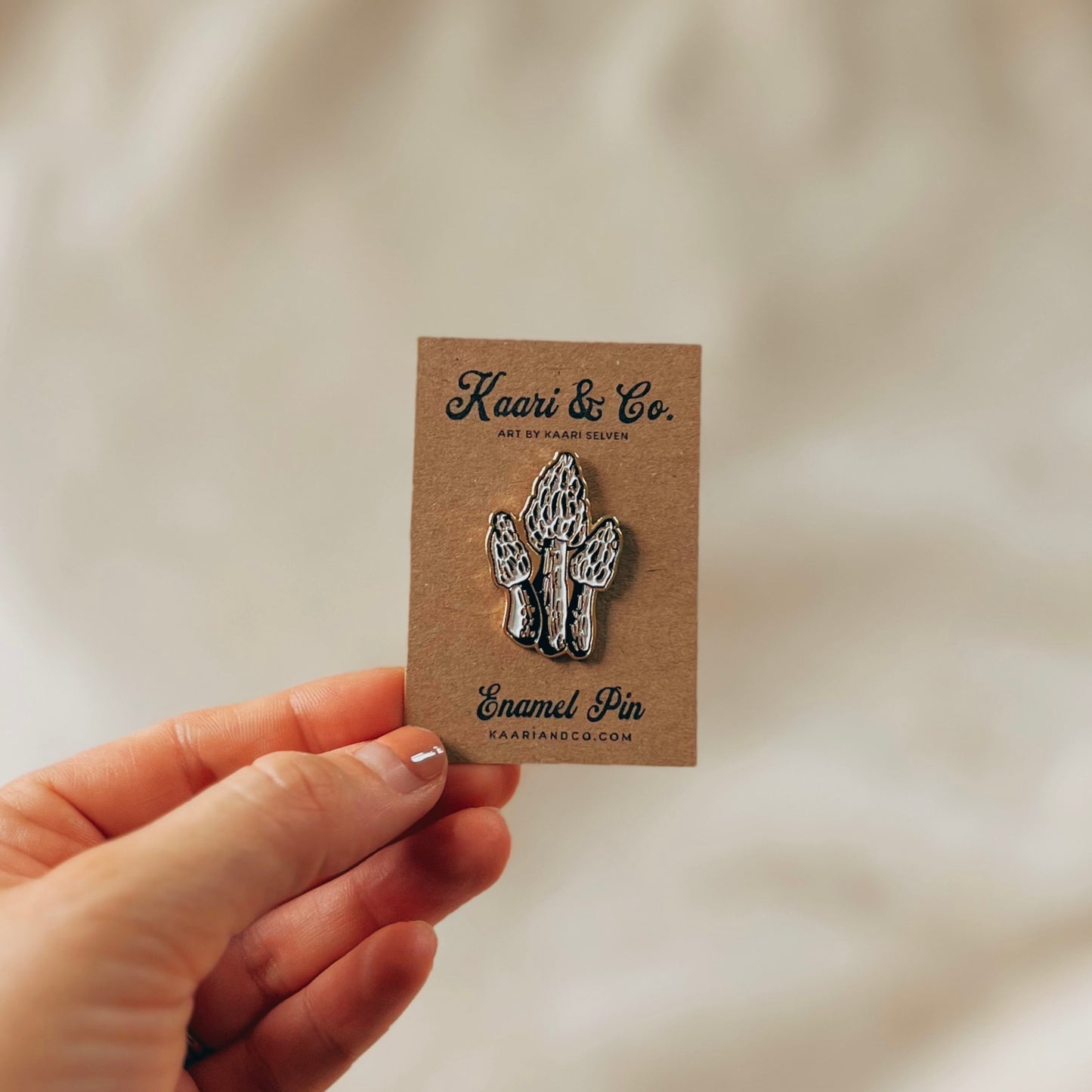 Morel Mushroom Pin