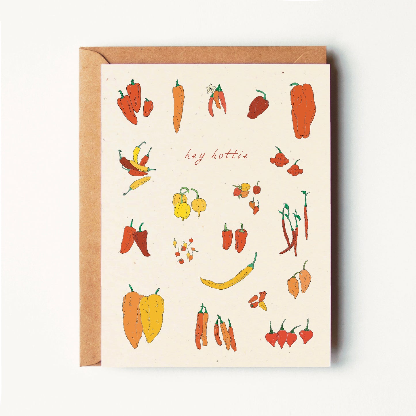 Hey Hottie - Chiles - Everyday Greeting Card
