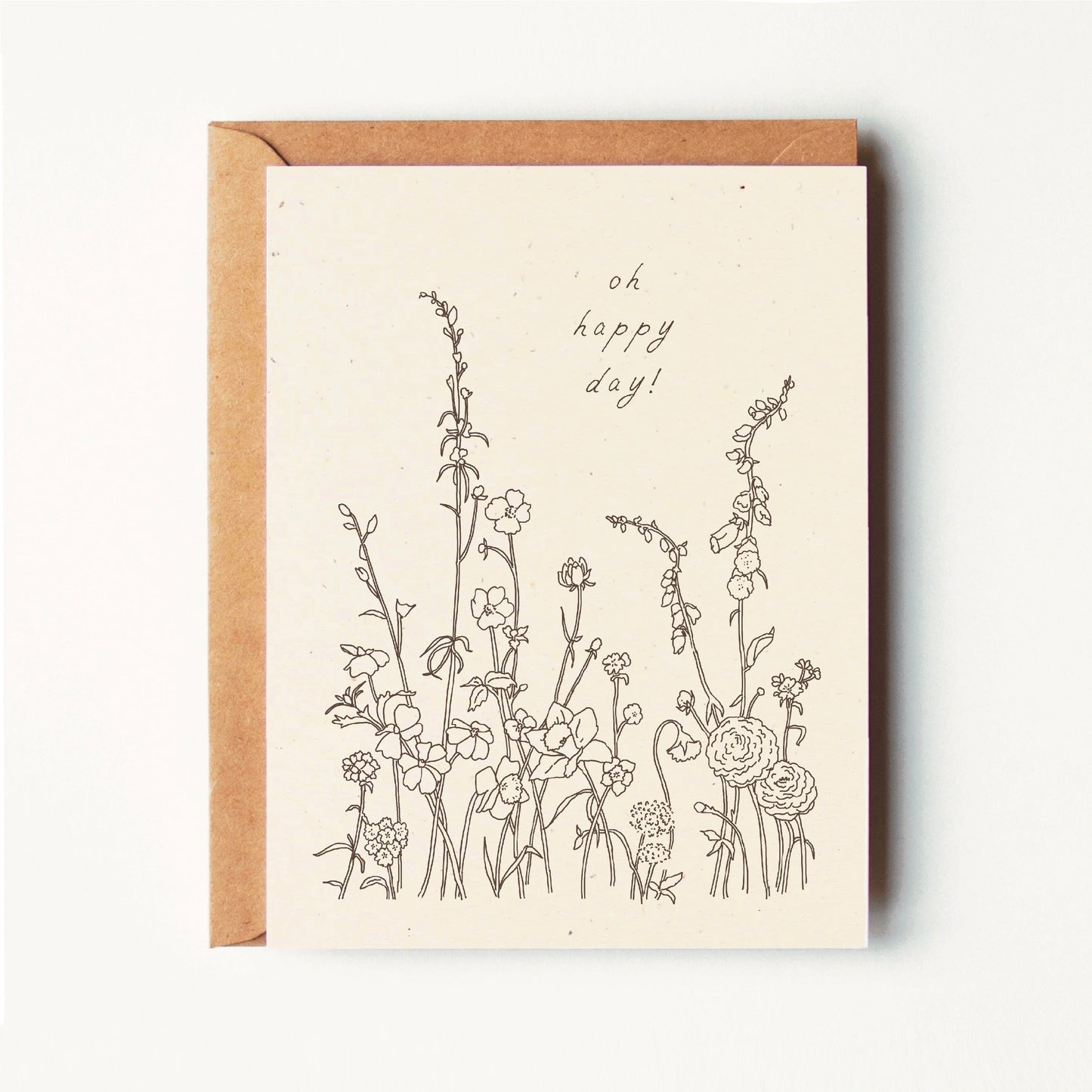 Oh Happy Day - Wildflowers - Greeting Card