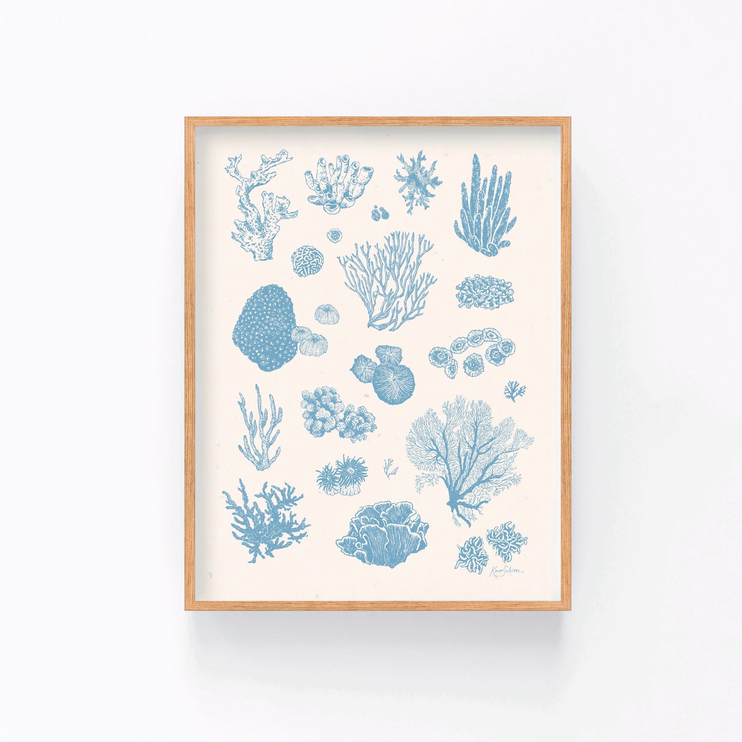Coral Sketches I Art Print