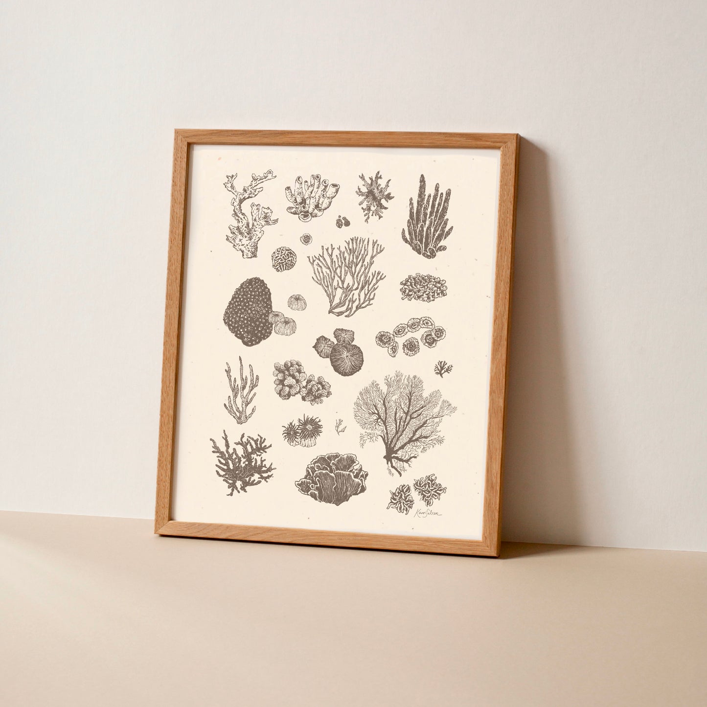 Coral Sketches I Art Print