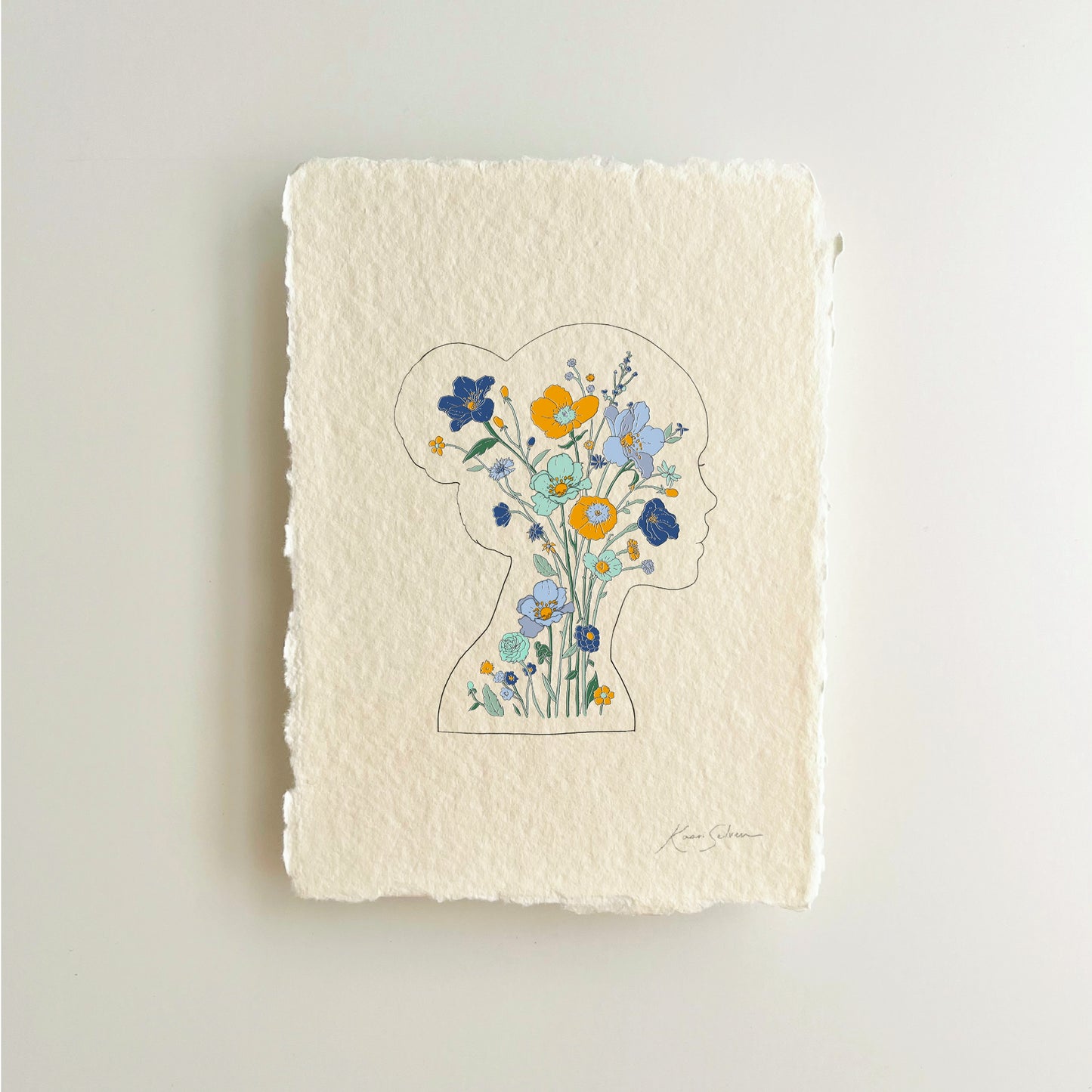 Mindful Bloom Heirloom Art Print