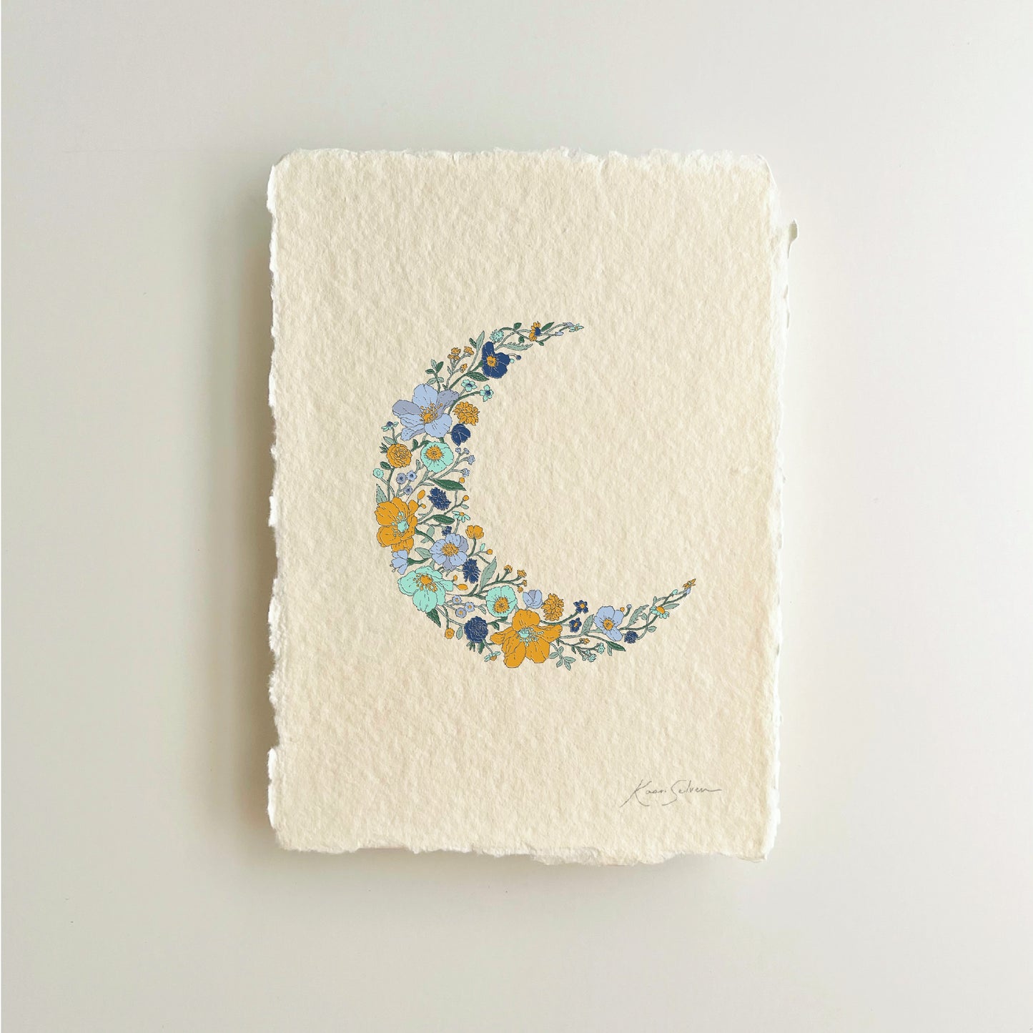 Moon Blossoms Heirloom Art Print