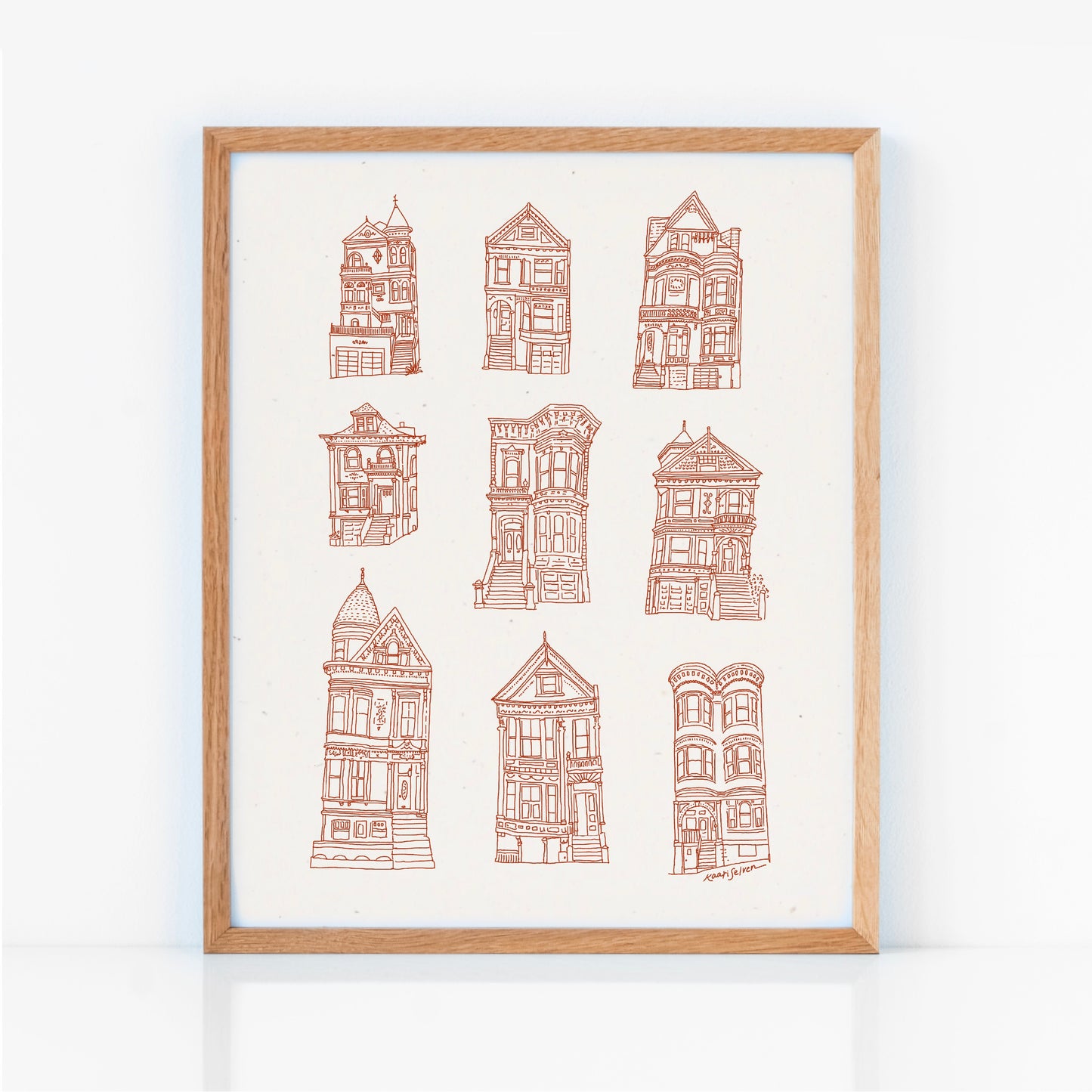 Victorian Houses Art Print