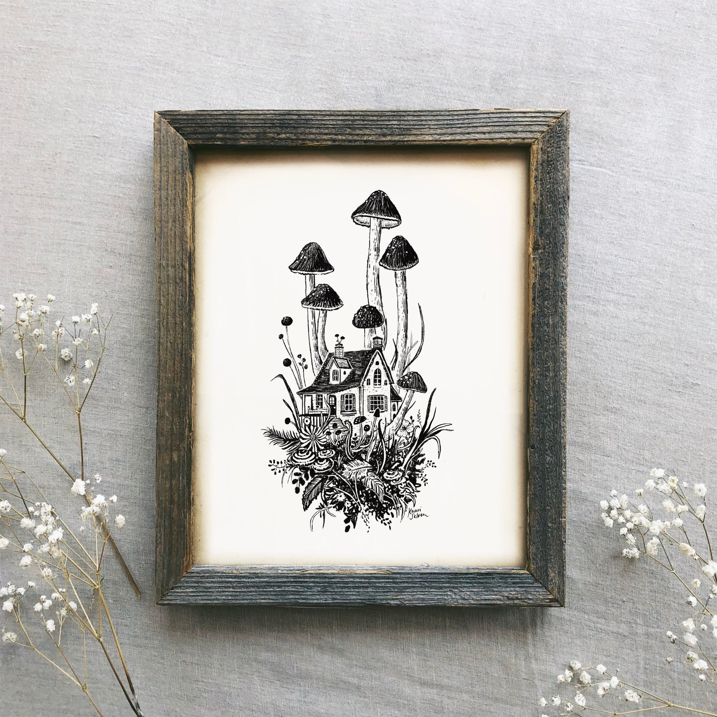 Mushroom House IV Art Print