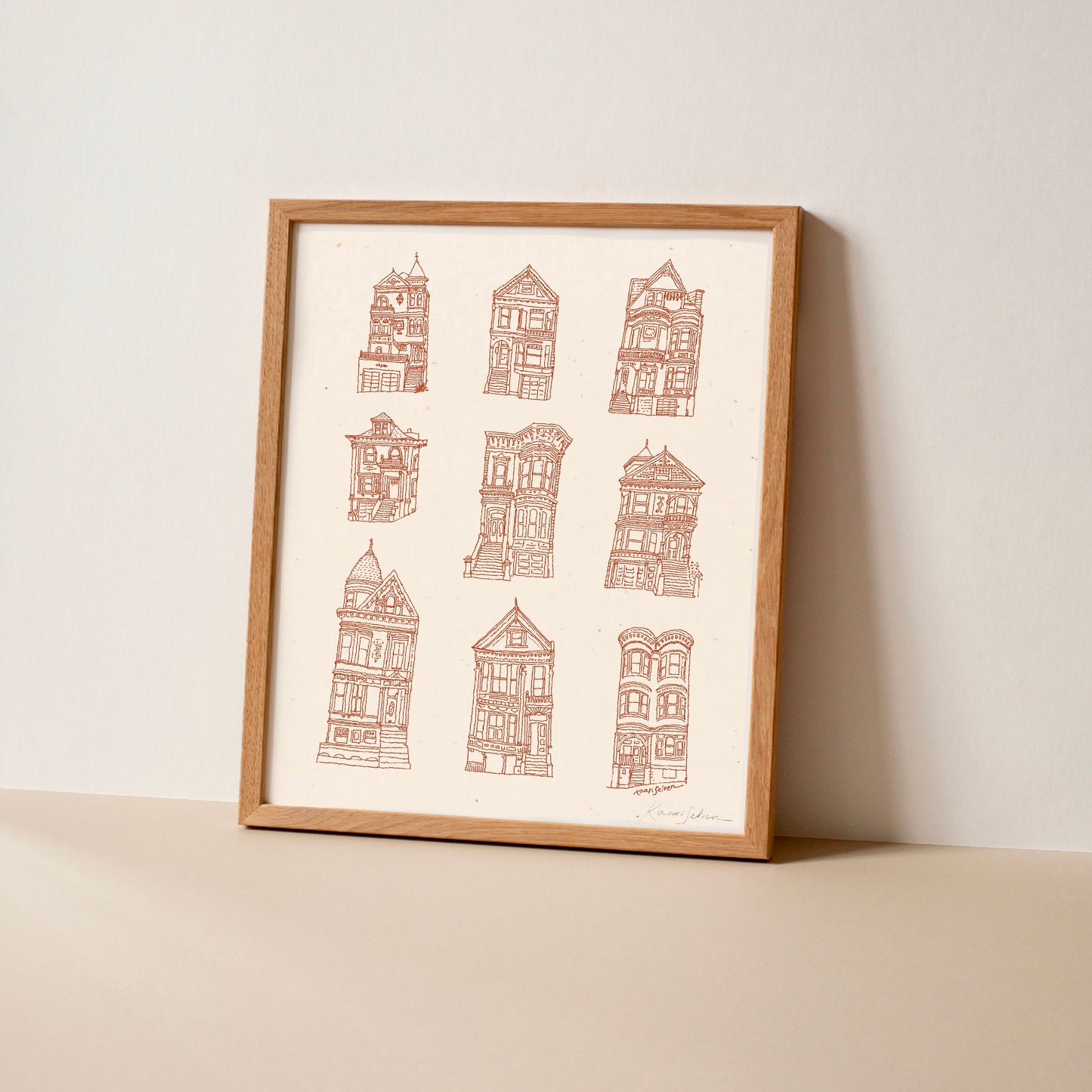 Victorian Houses Art Print