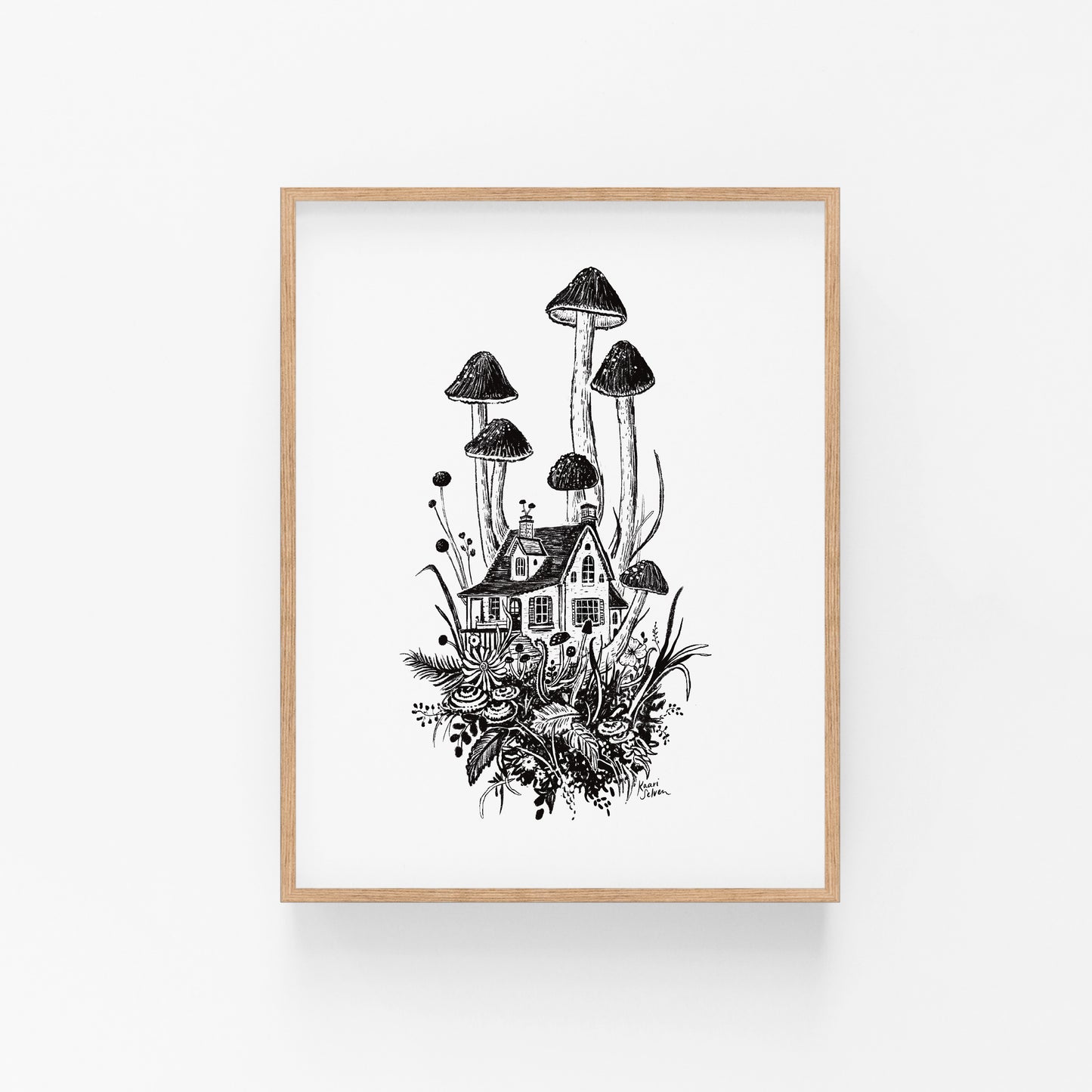 Mushroom House IV Art Print