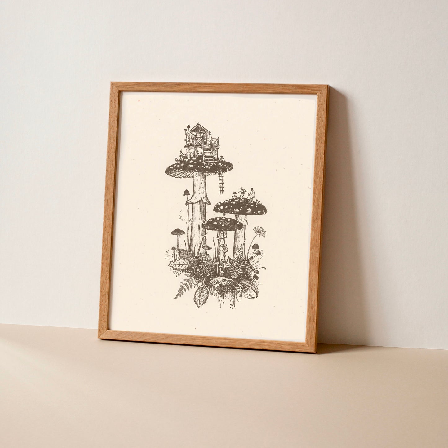 Mushroom House V Art Print - Open Edition