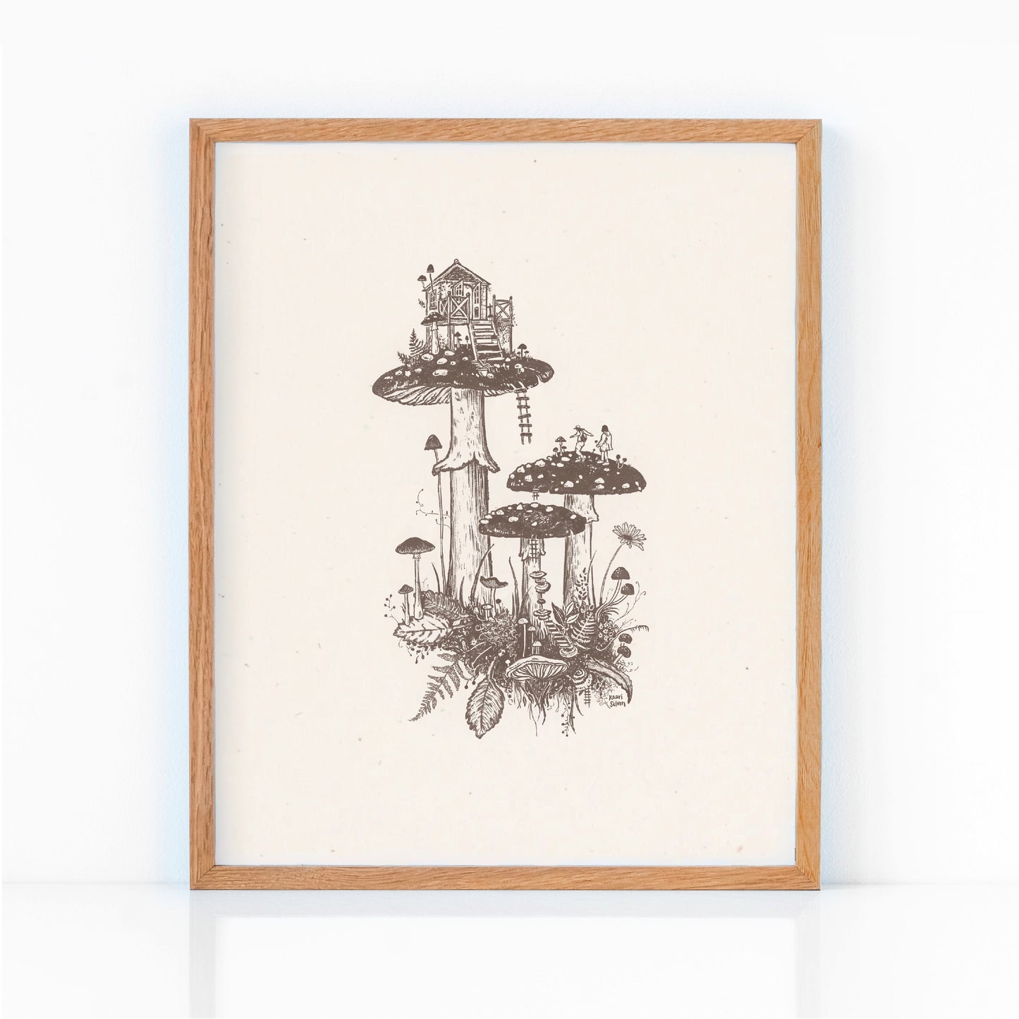 Mushroom House V Art Print - Open Edition