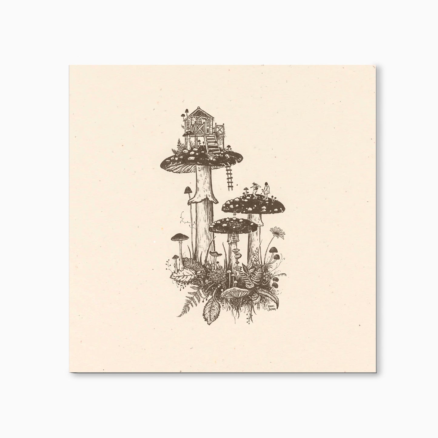 Mushroom House V Art Print - Open Edition