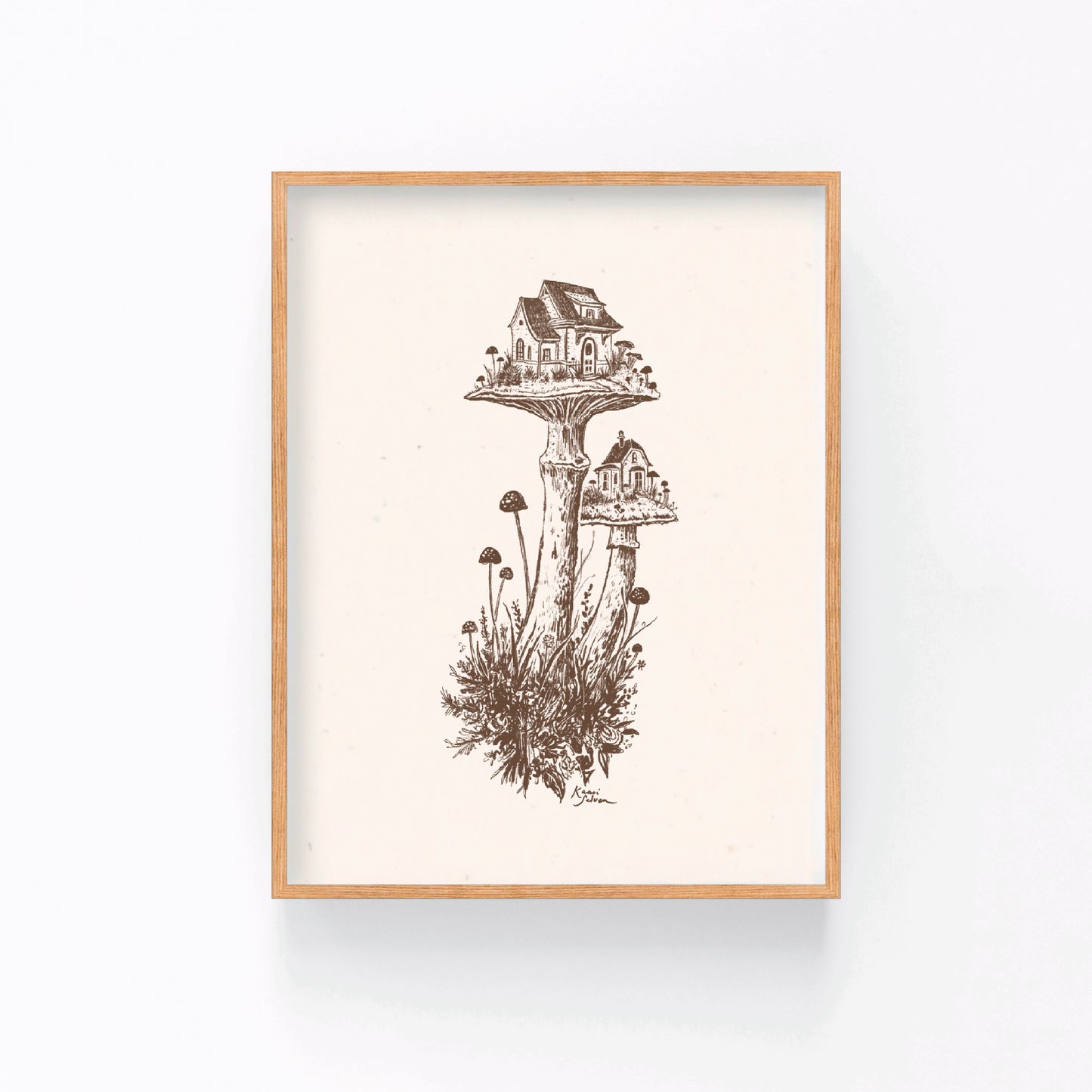 Mushroom House I Art Print
