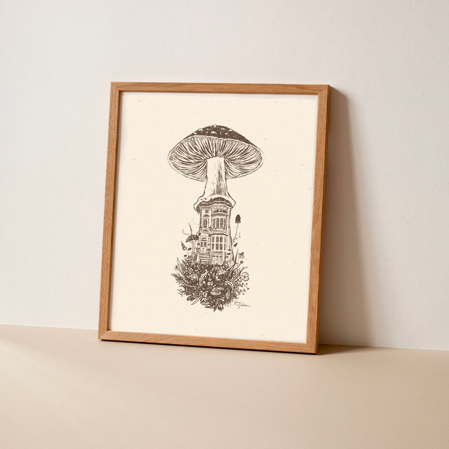 Mushroom House III Art Print