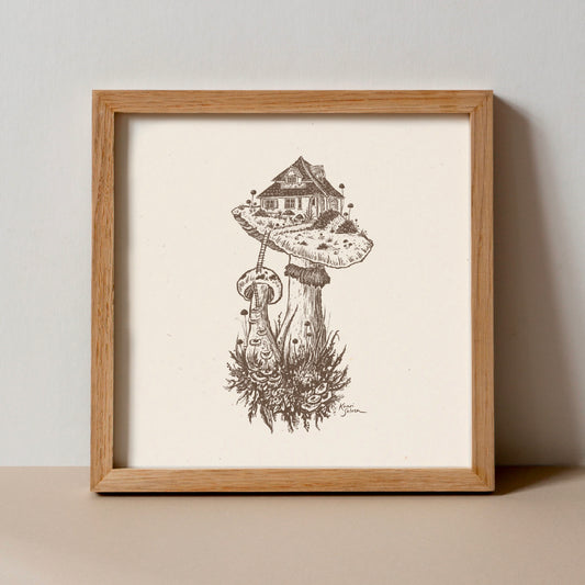 Mushroom House II Art Print - Open Edition