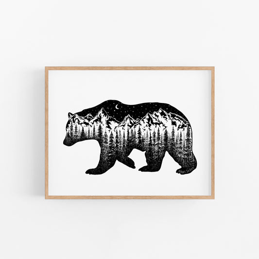 Mountain Bear Art Print