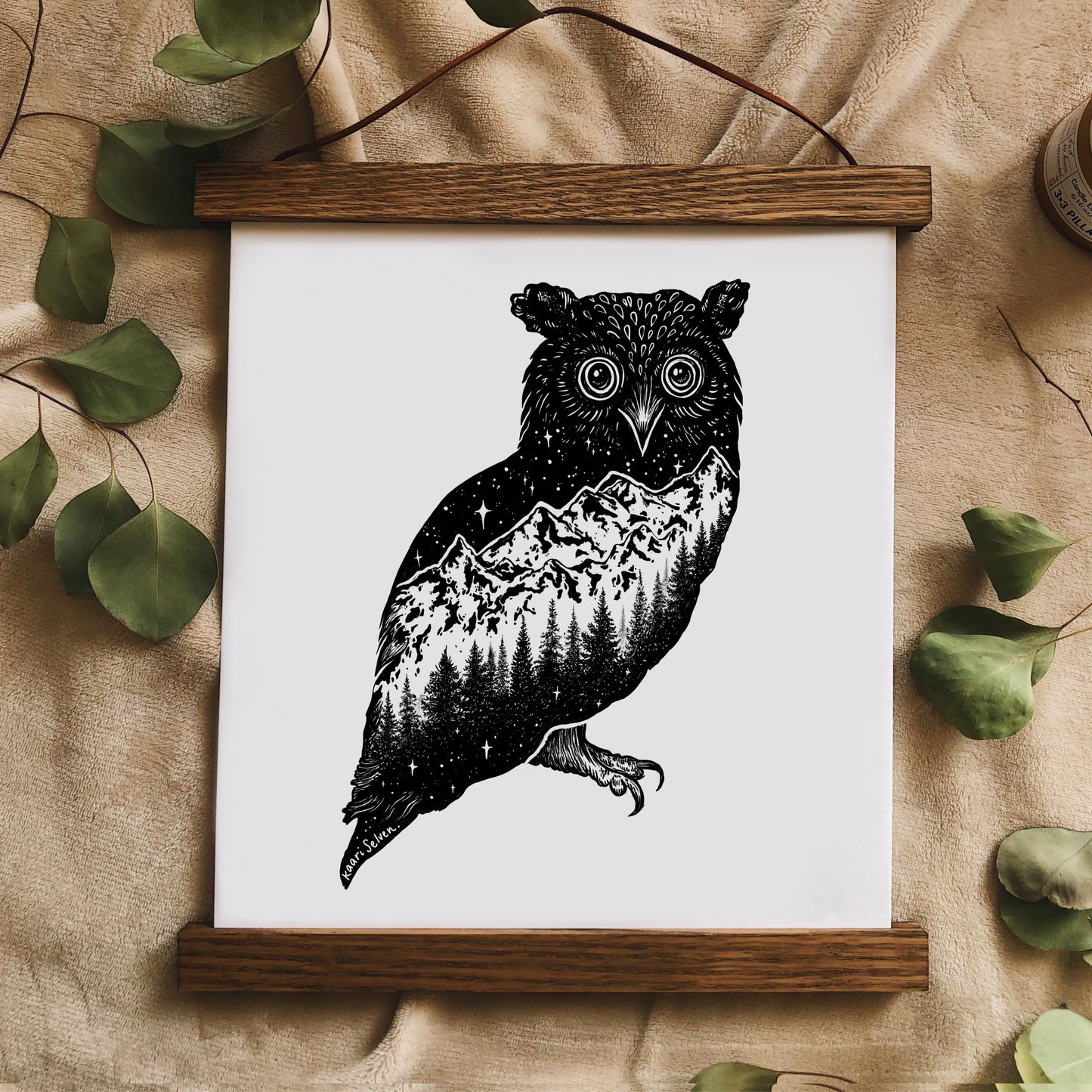 Mountain Owl Art Print